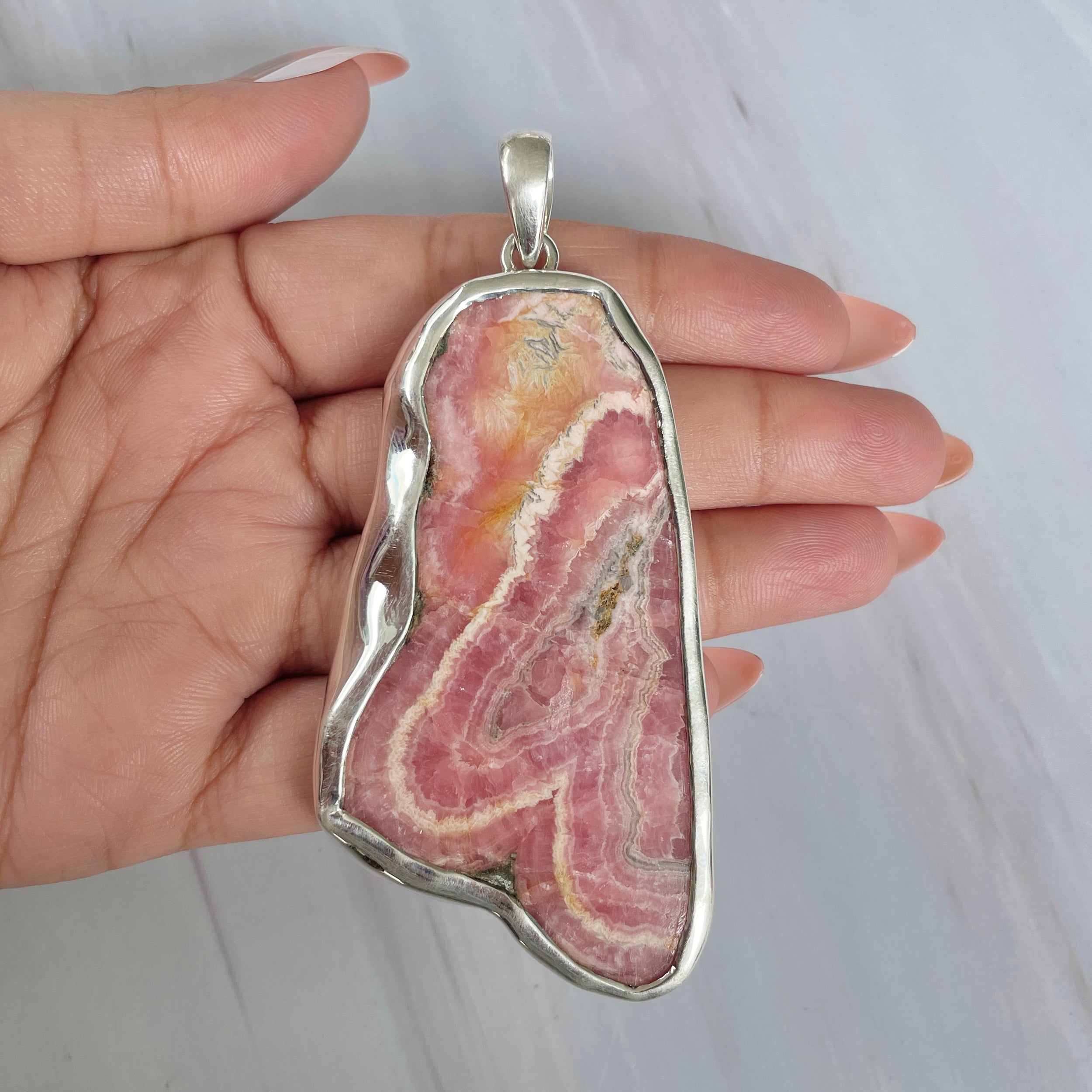 Rhodochrosite Pendant-(RDC-P-231.)