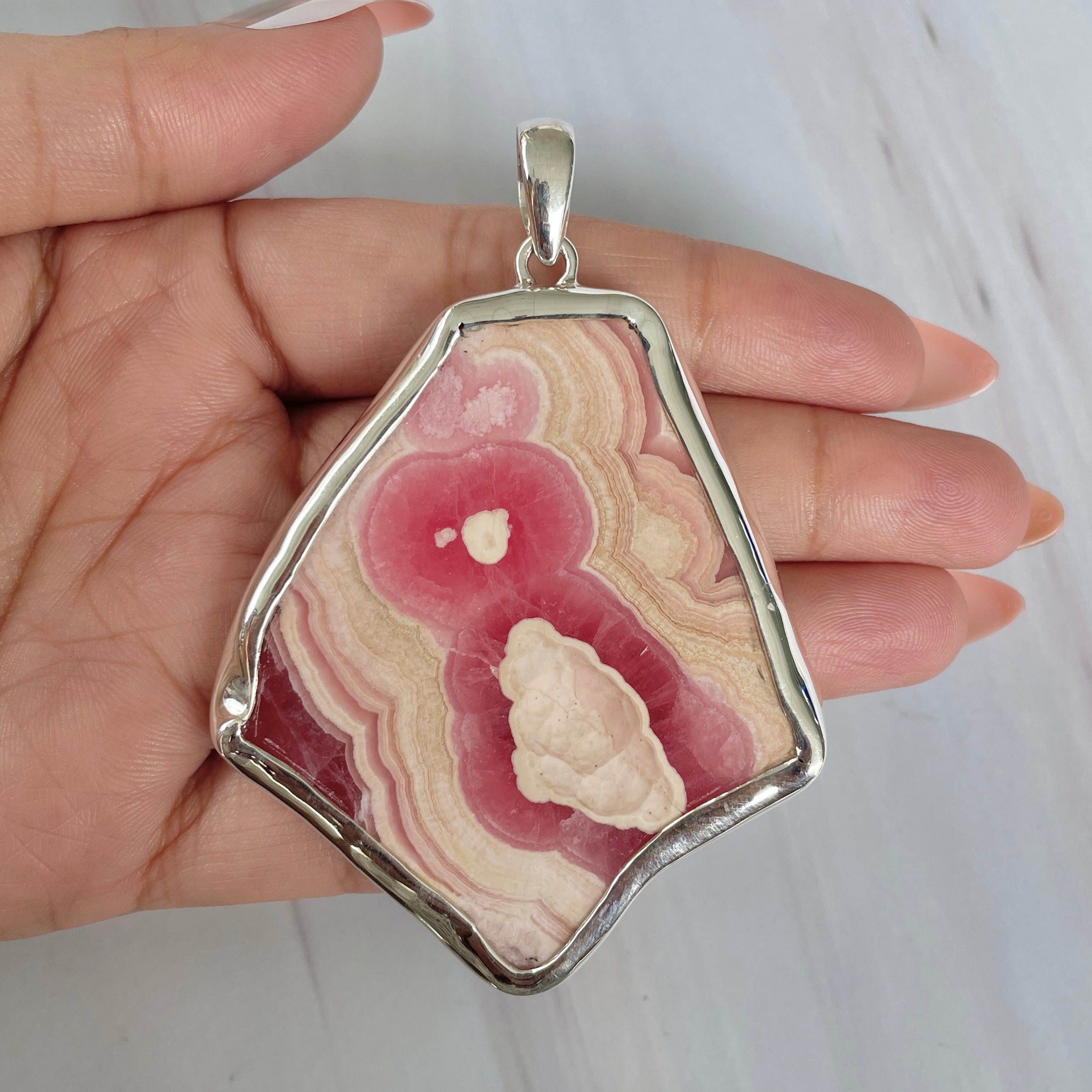Rhodochrosite Pendant-(RDC-P-232.)