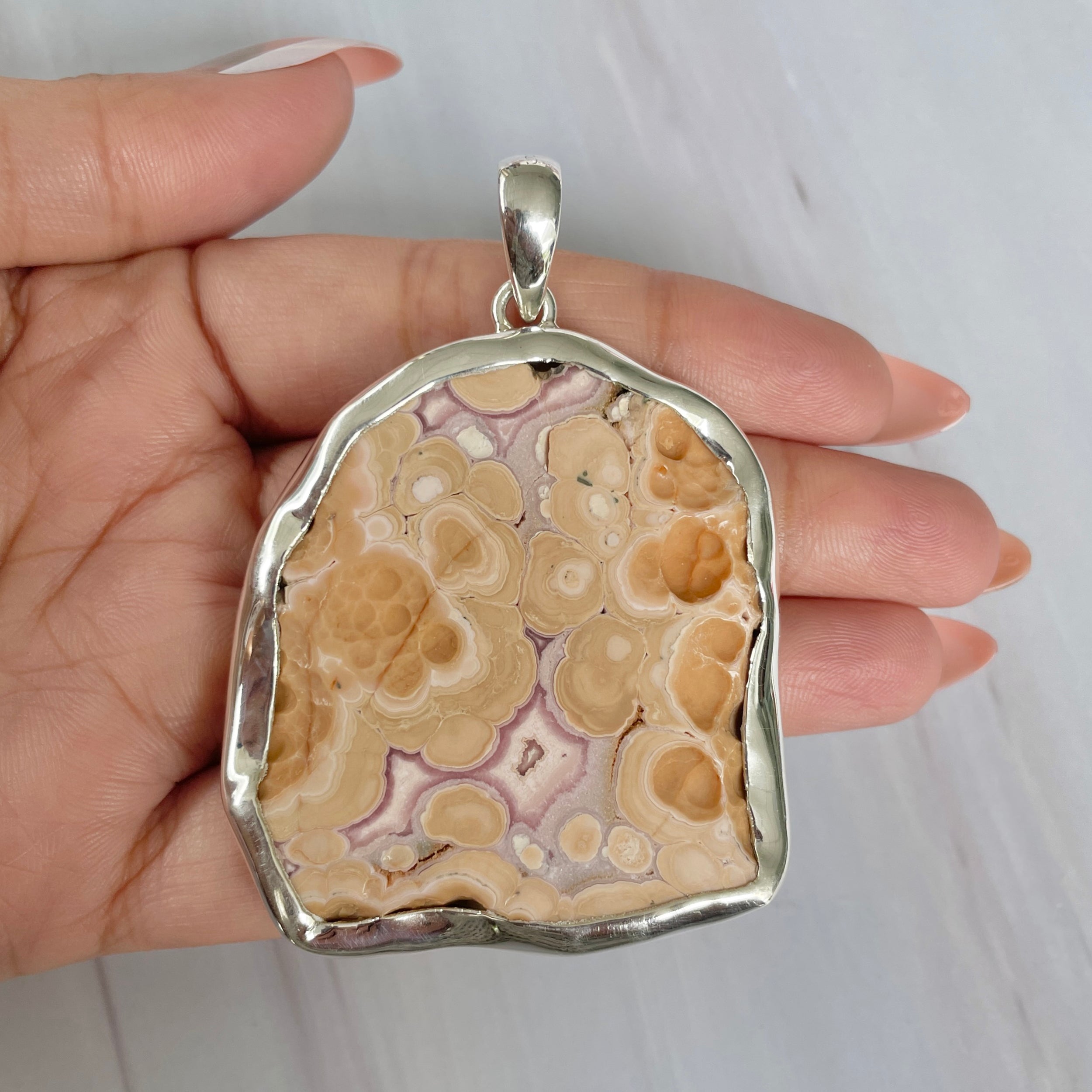 Rhodochrosite Pendant-(RDC-P-234.)