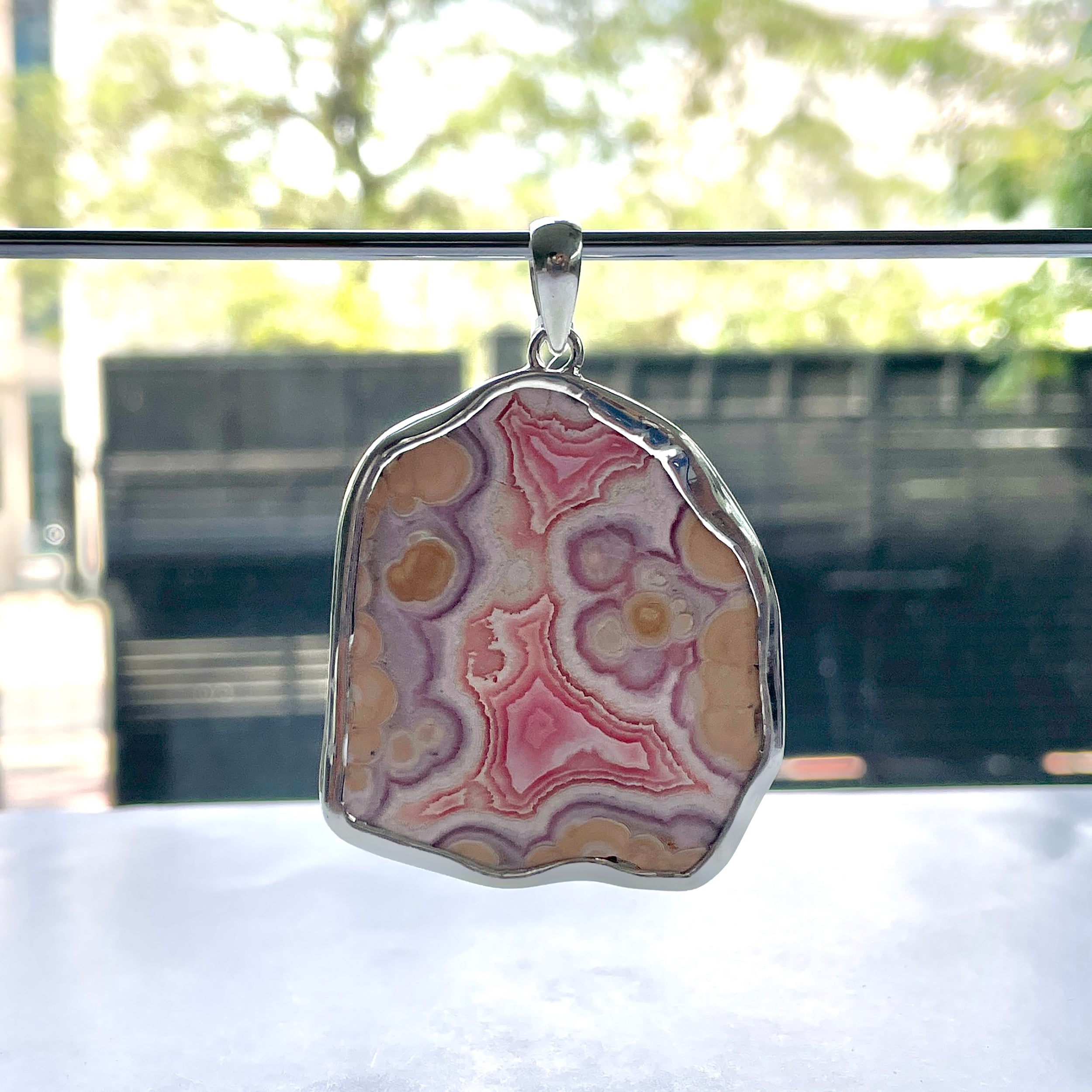 Rhodochrosite Pendant-(RDC-P-234.)