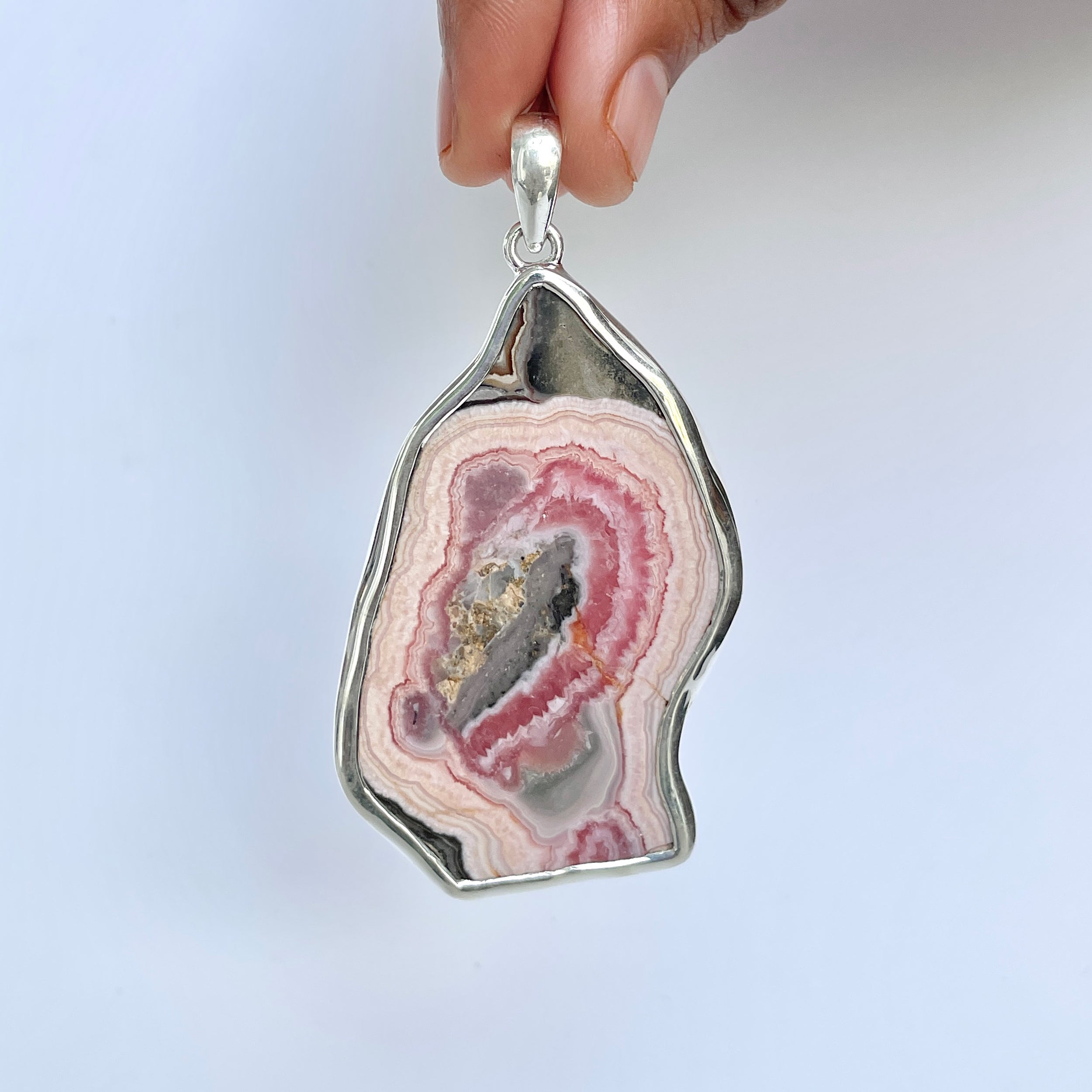 Rhodochrosite Pendant-(RDC-P-236.)
