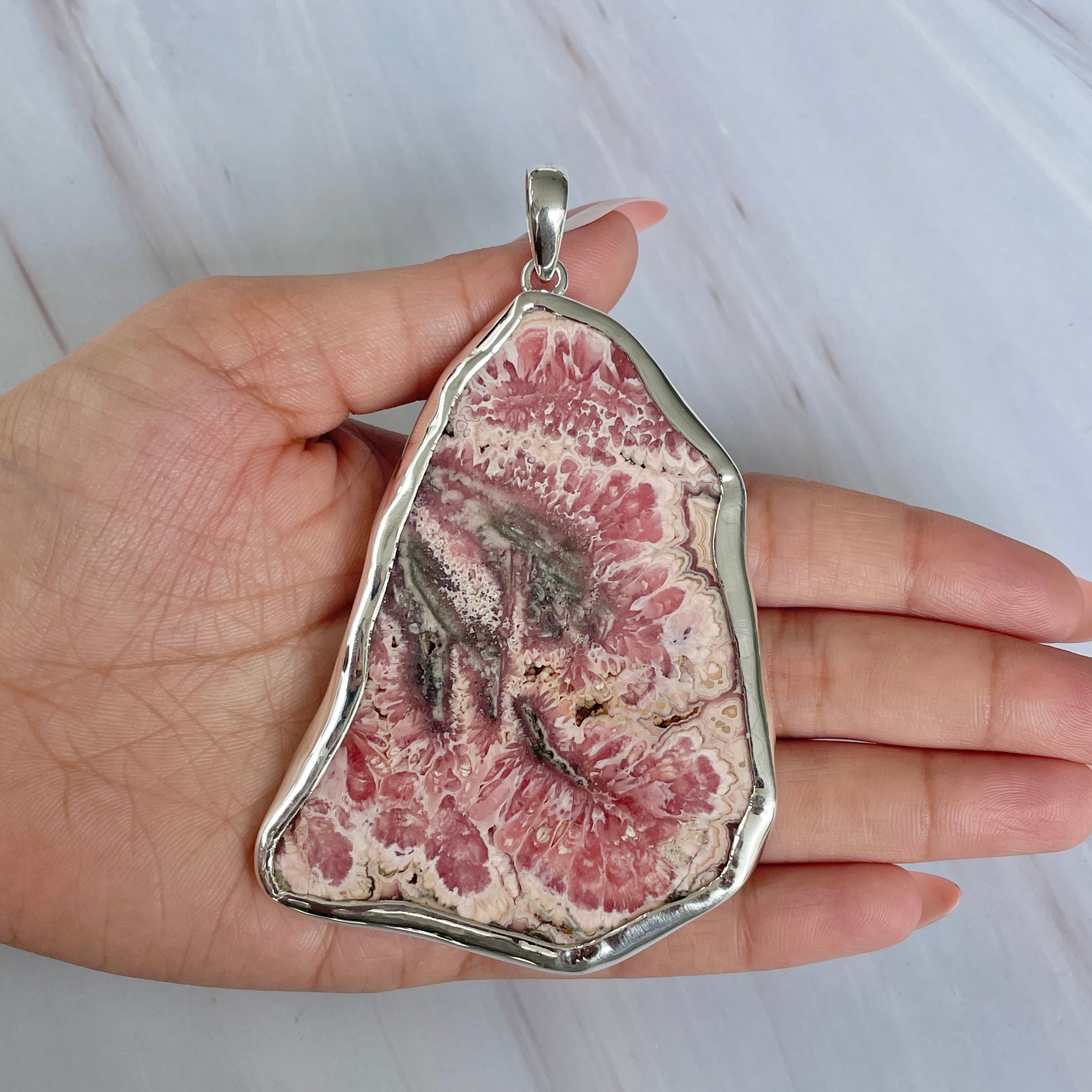 Rhodochrosite Pendant-(RDC-P-237.)