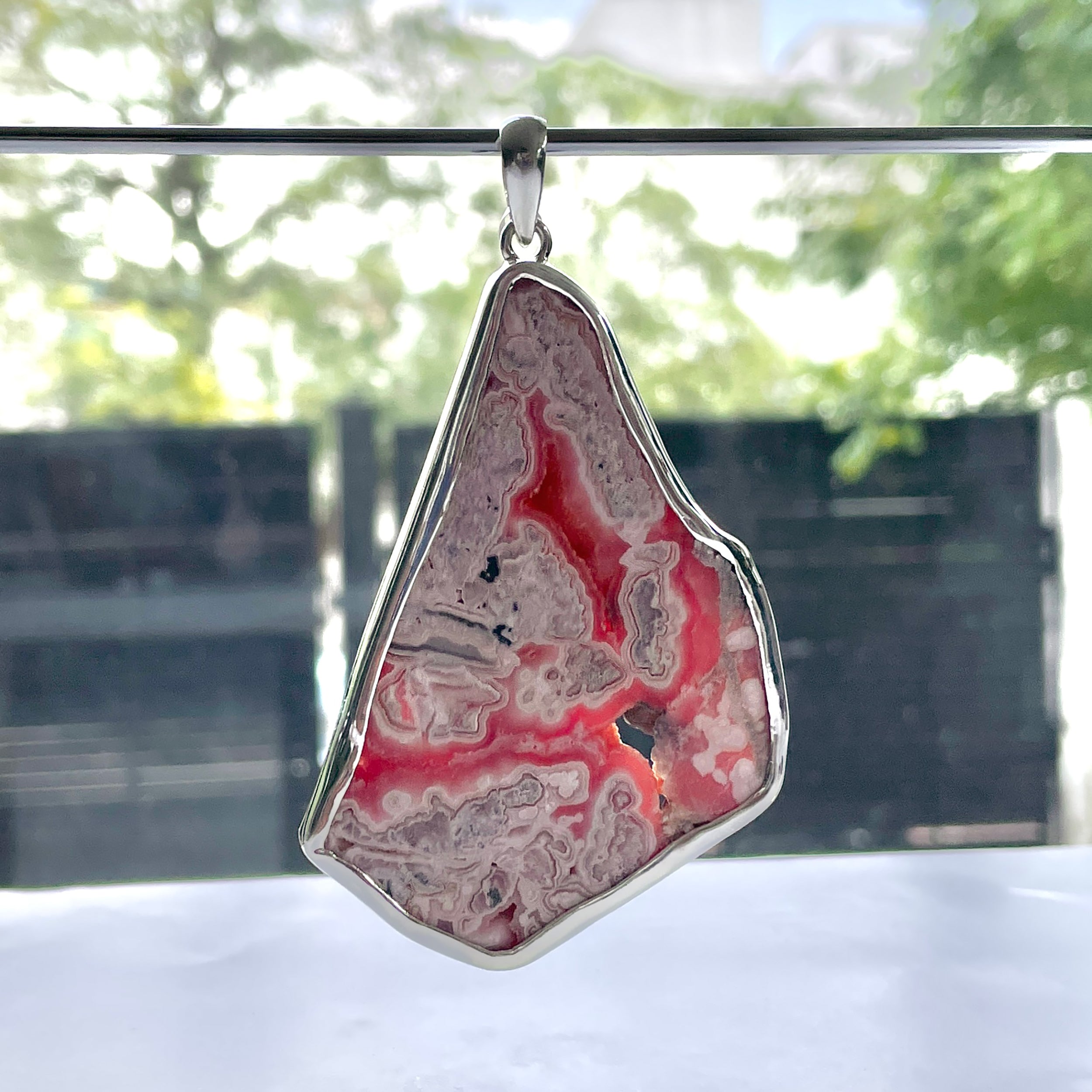 Rhodochrosite Pendant-(RDC-P-238.)