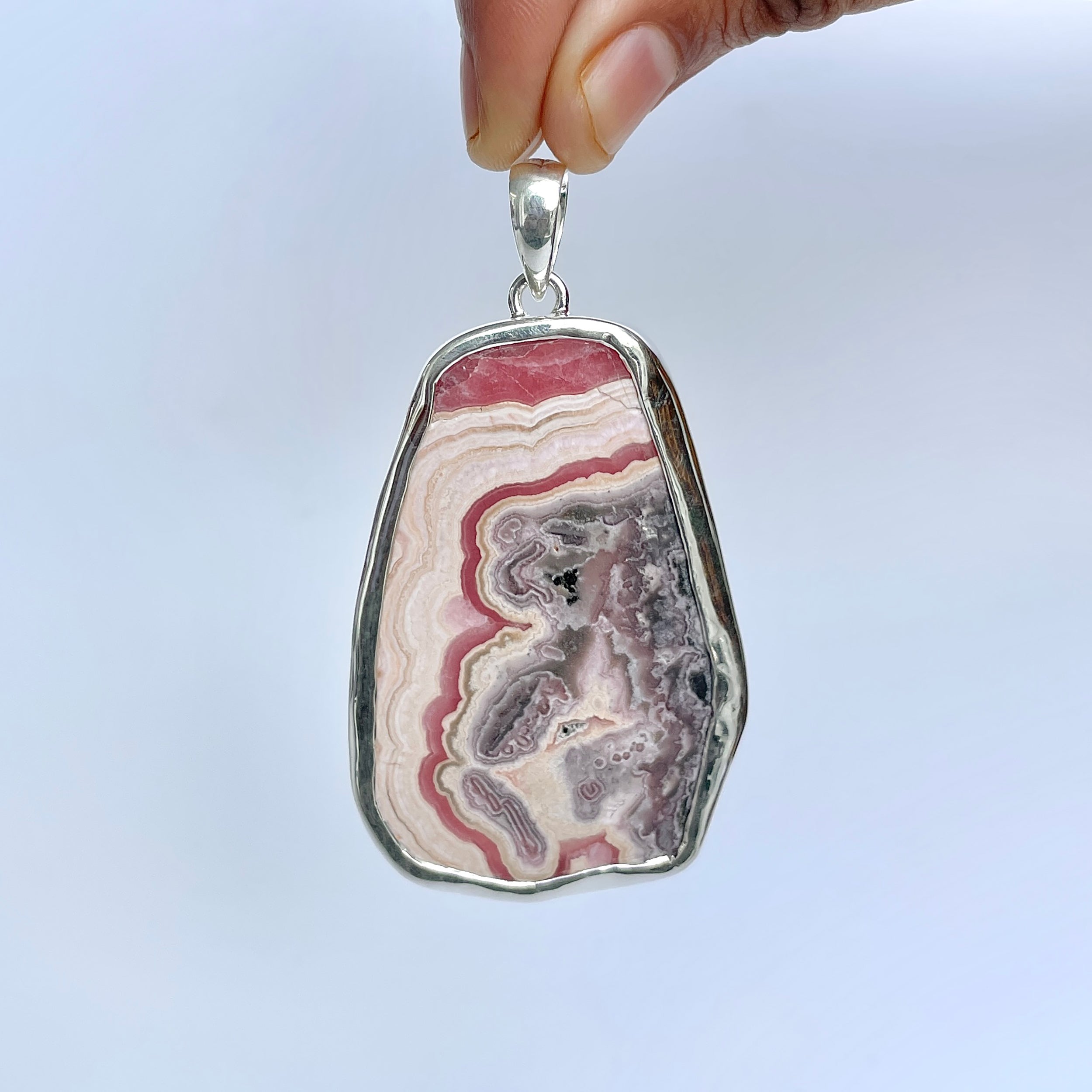 Rhodochrosite Pendant-(RDC-P-239.)