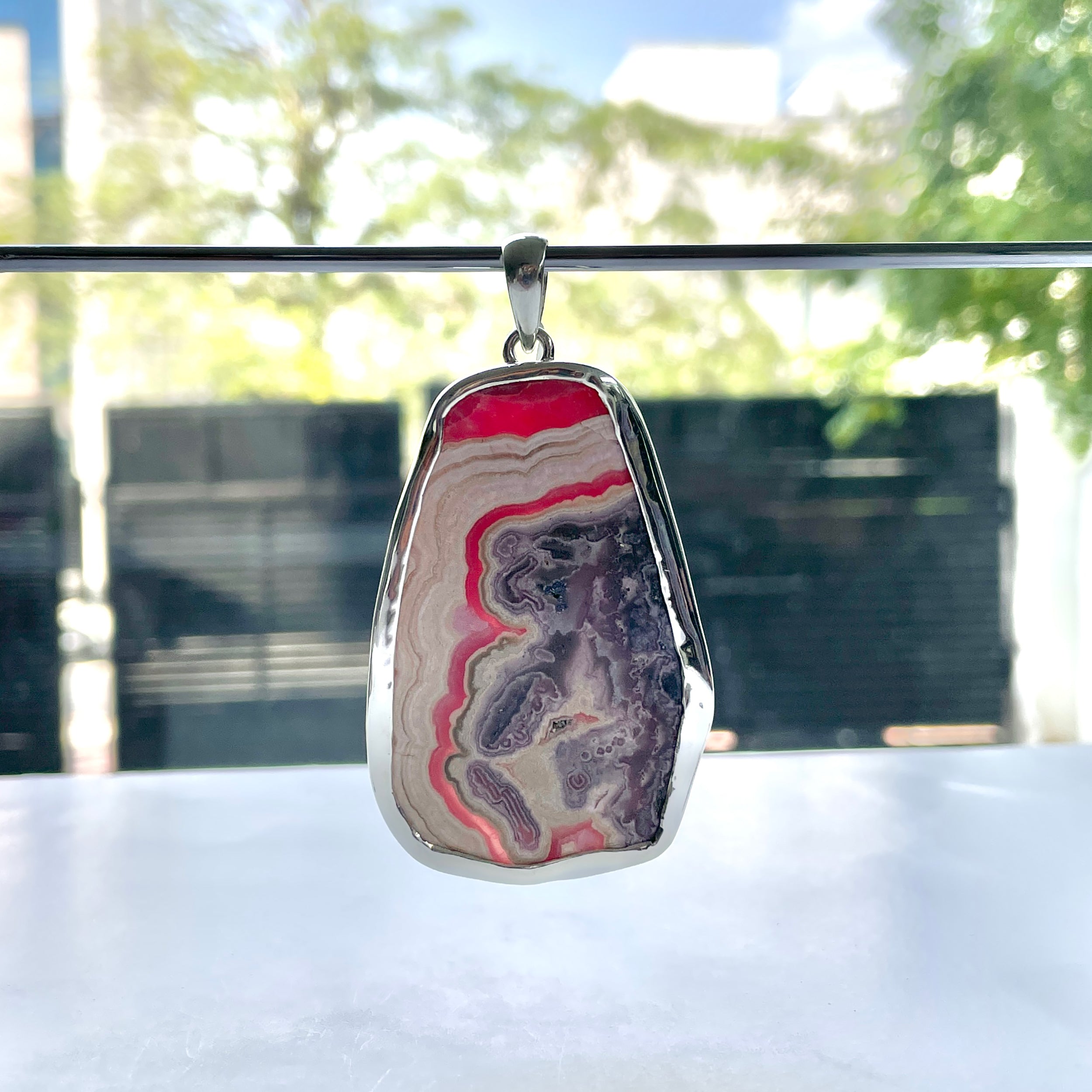 Rhodochrosite Pendant-(RDC-P-239.)