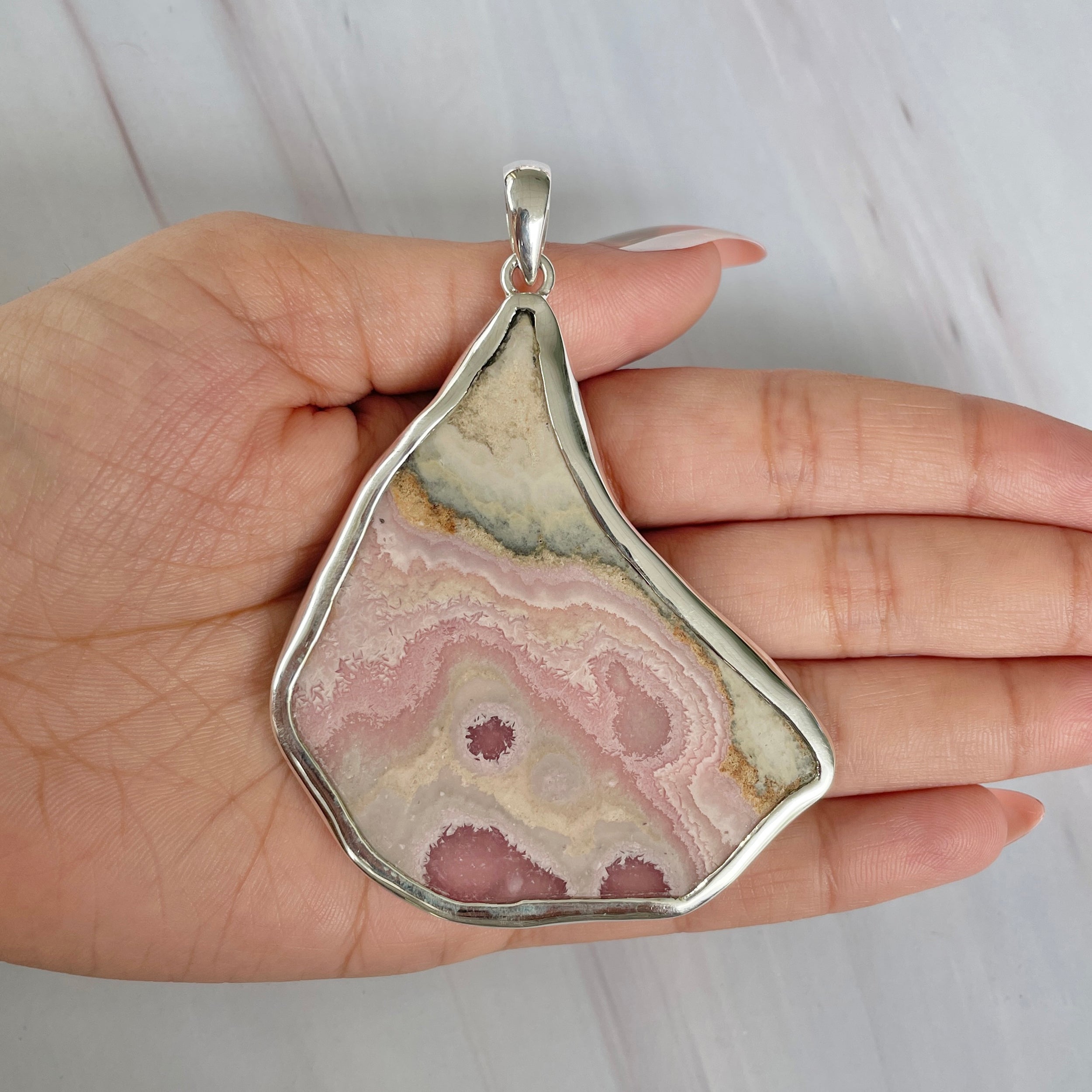 Rhodochrosite Pendant-(RDC-P-240.)