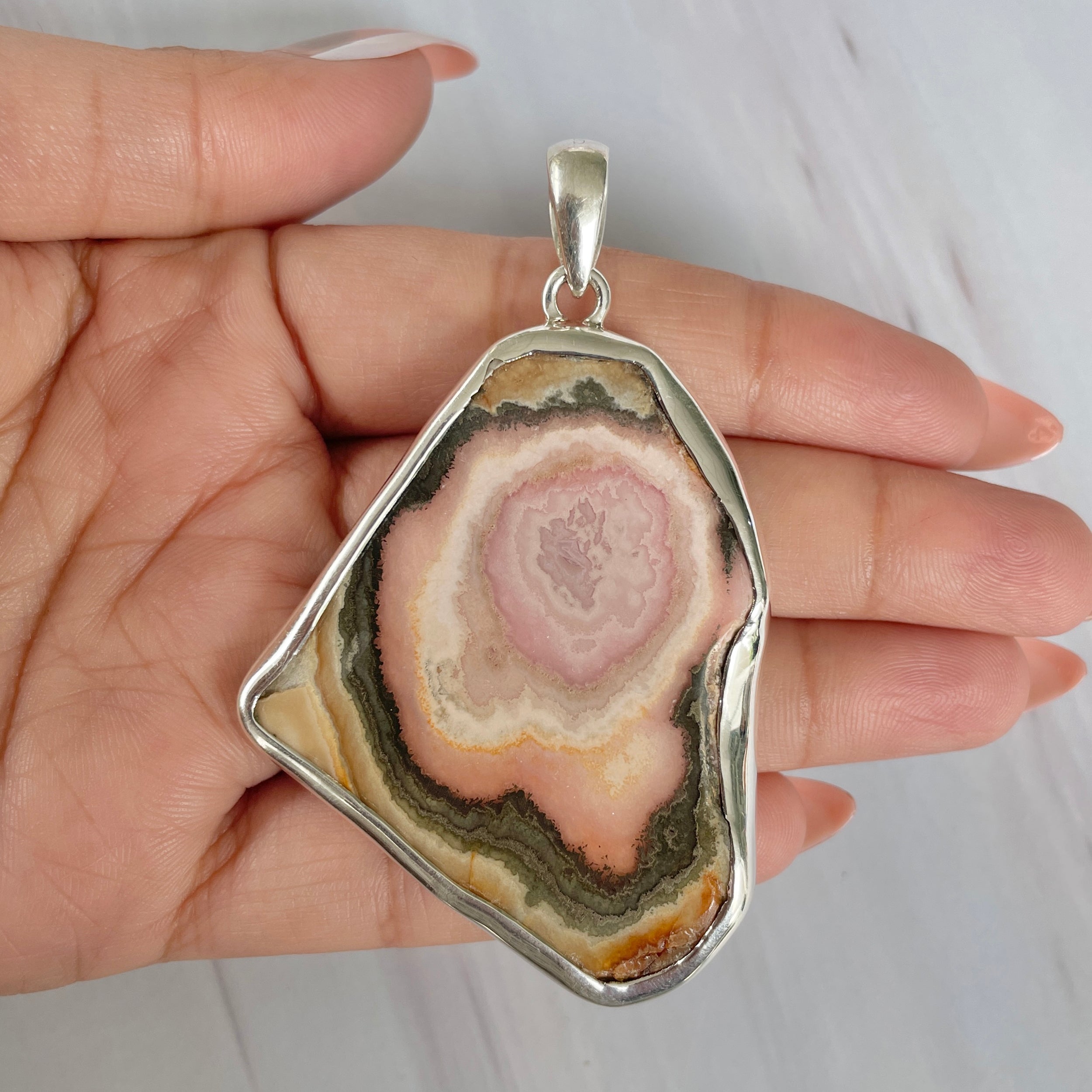 Rhodochrosite Pendant-(RDC-P-241.)