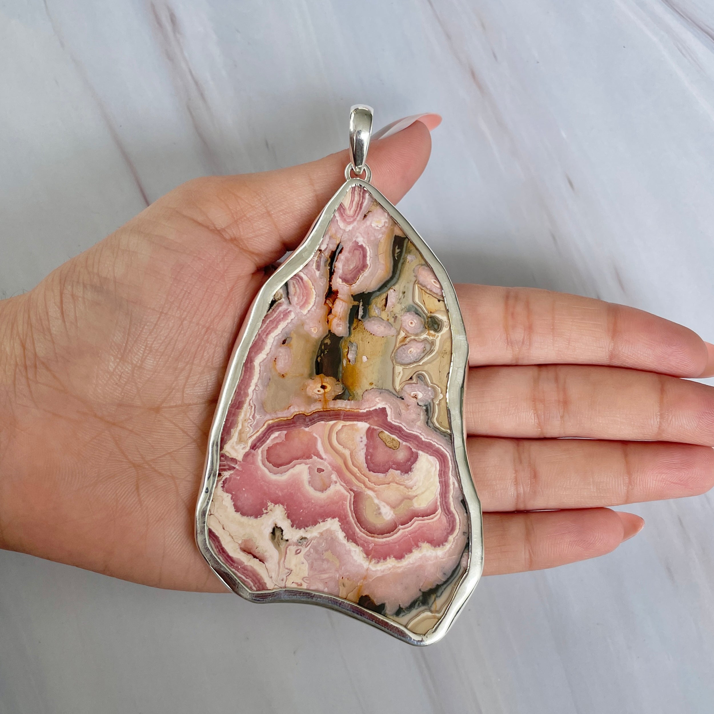 Rhodochrosite Pendant-(RDC-P-242.)