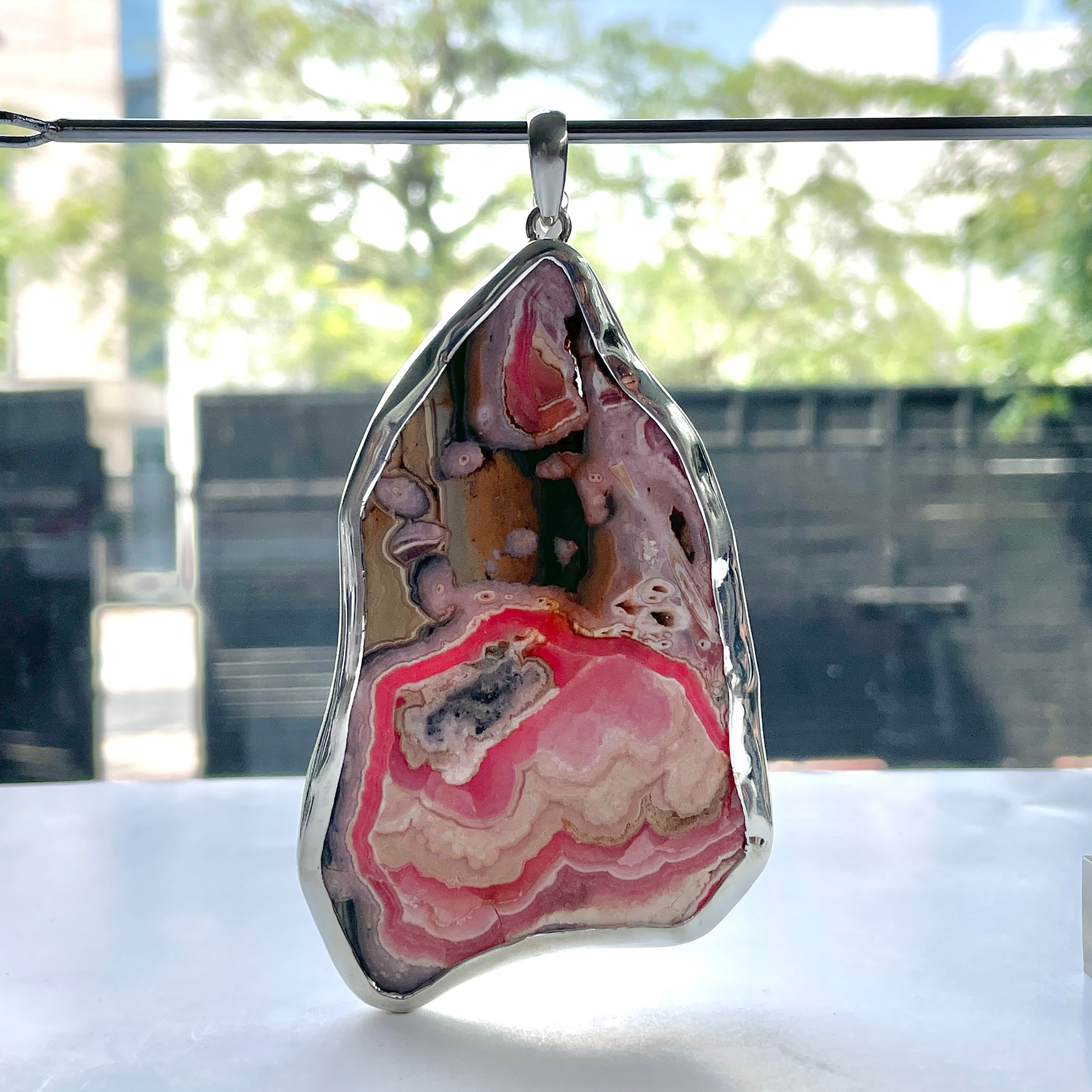 Rhodochrosite Pendant-(RDC-P-242.)