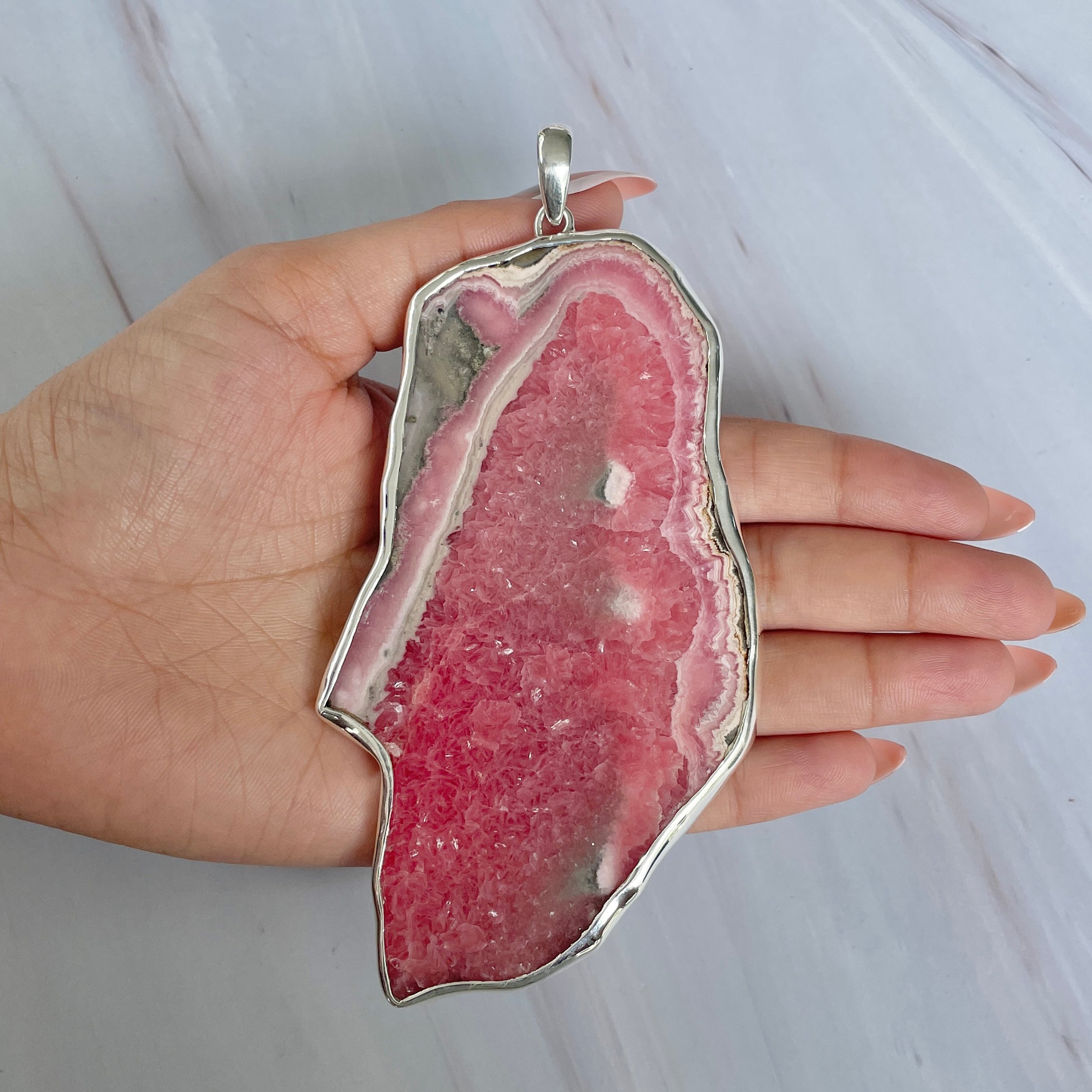 Rhodochrosite Pendant-(RDC-P-244.)
