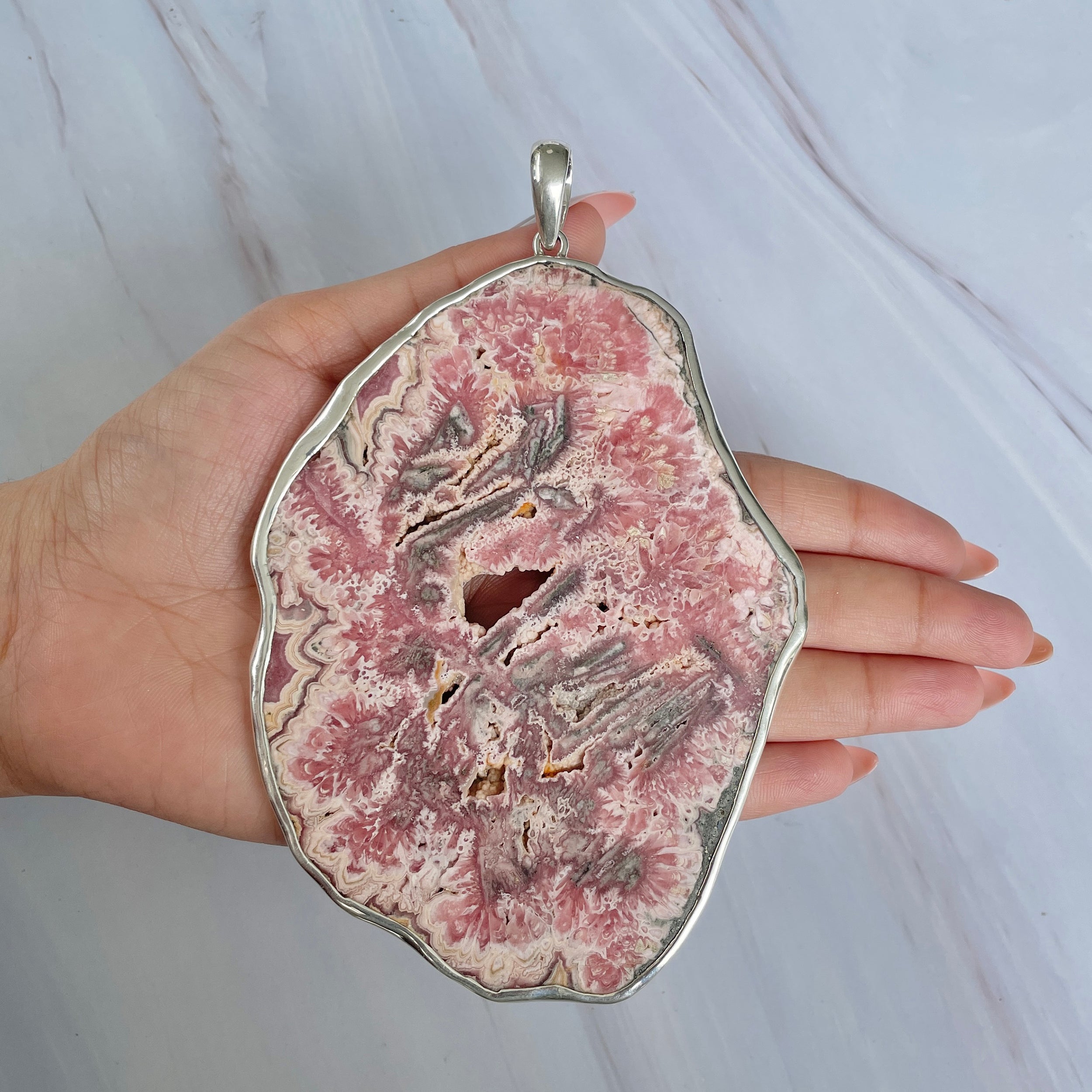 Rhodochrosite Pendant-(RDC-P-245.)