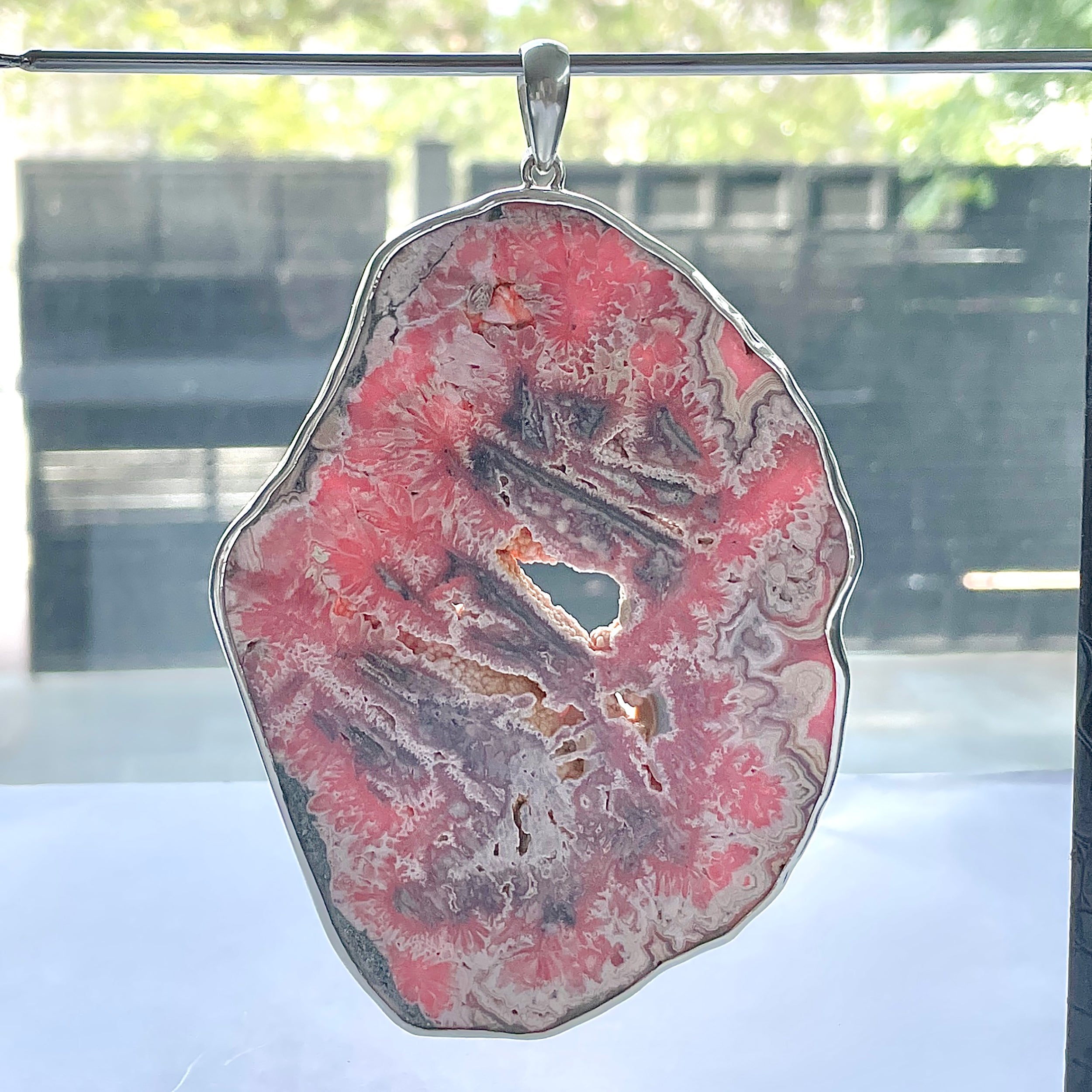 Rhodochrosite Pendant-(RDC-P-245.)
