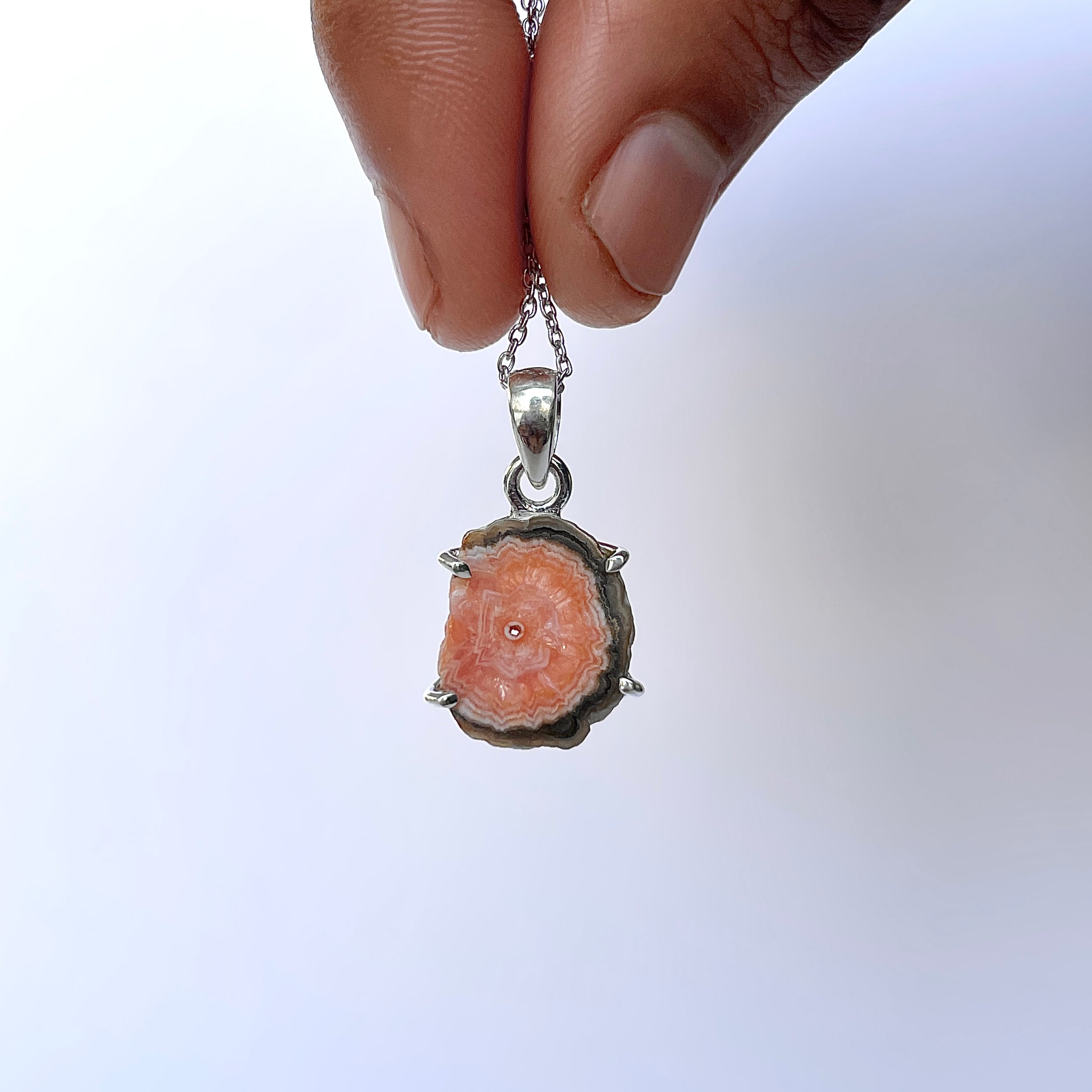 Rhodochrosite Stalactite Pendant-(RDC-P-261.)