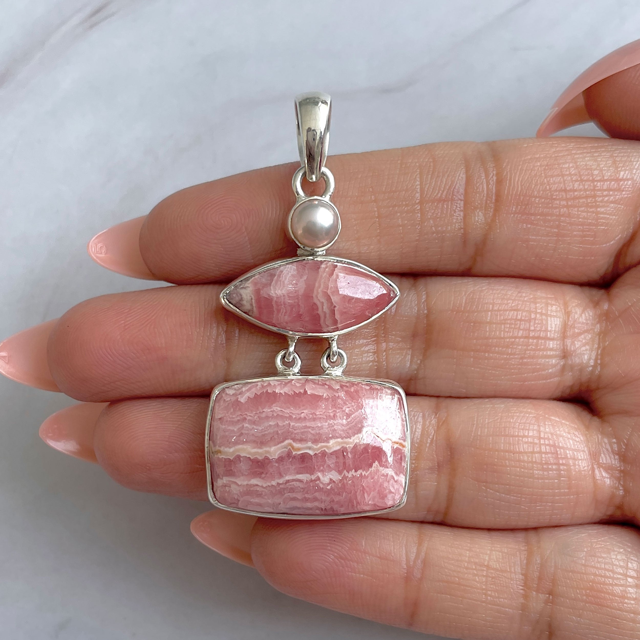 Rhodochrosite Pendant-(RDC-P-285.)