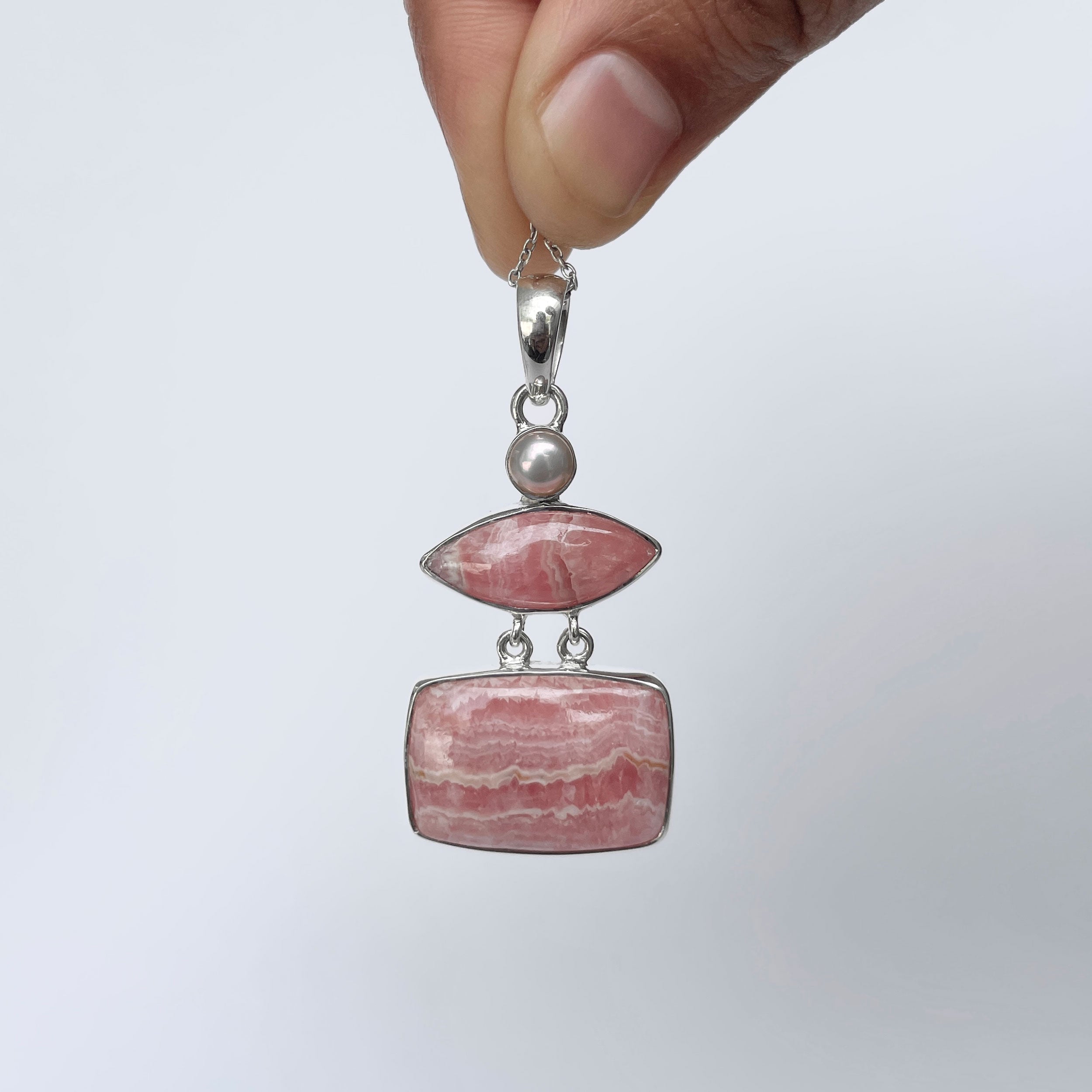 Rhodochrosite Pendant-(RDC-P-285.)