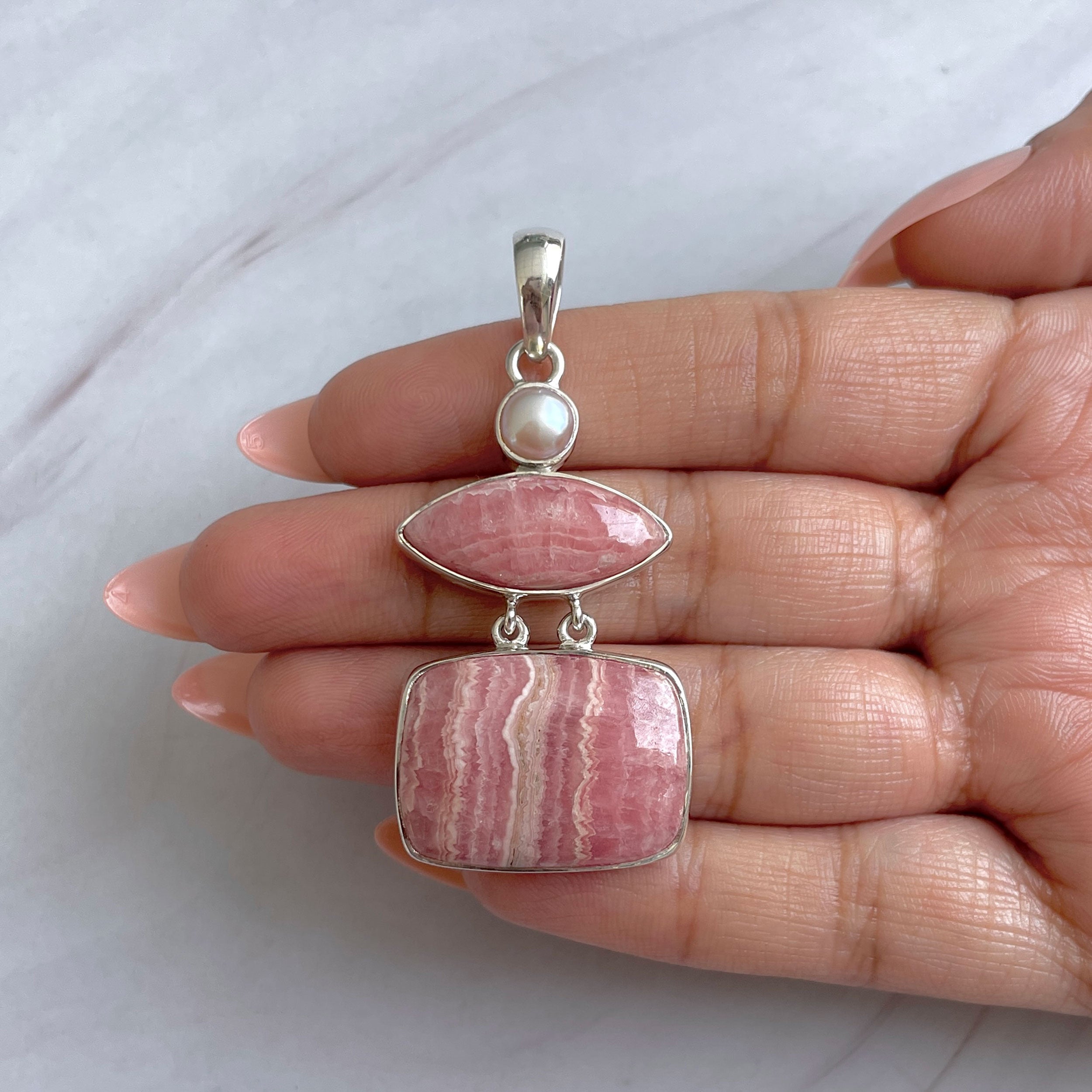 Rhodochrosite Pendant-(RDC-P-286.)