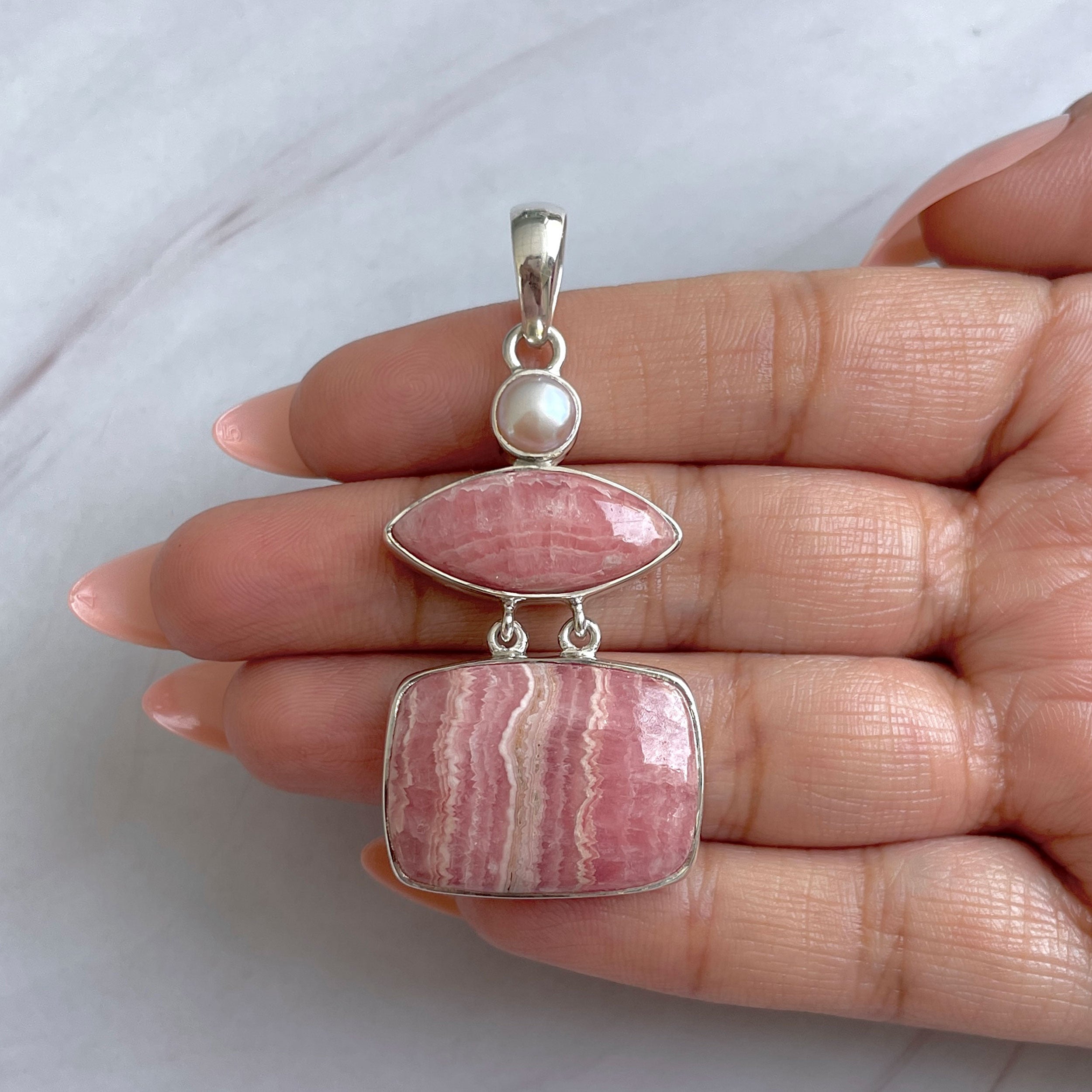 Rhodochrosite Pendant-(RDC-P-286.)