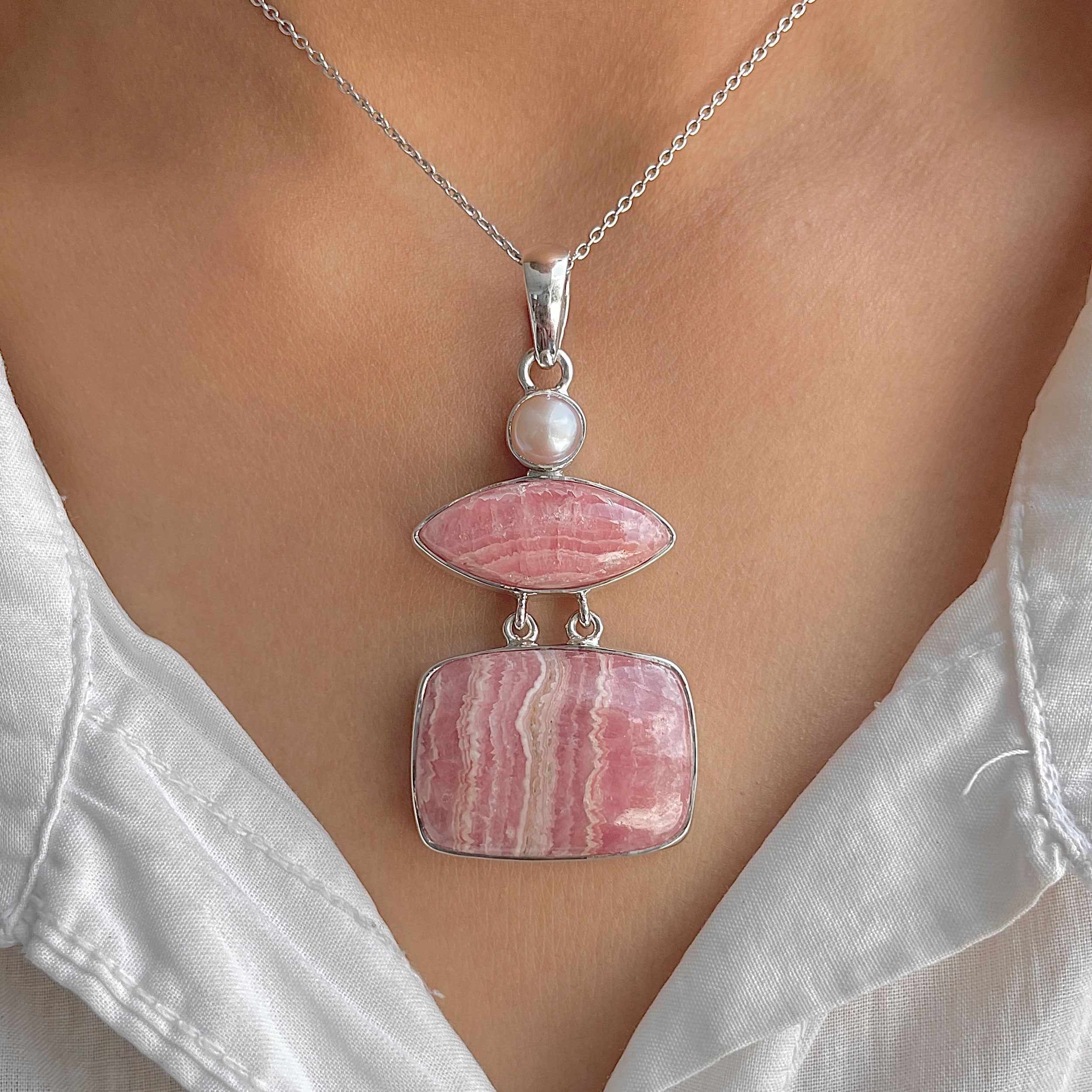 Rhodochrosite Pendant-(RDC-P-286.)