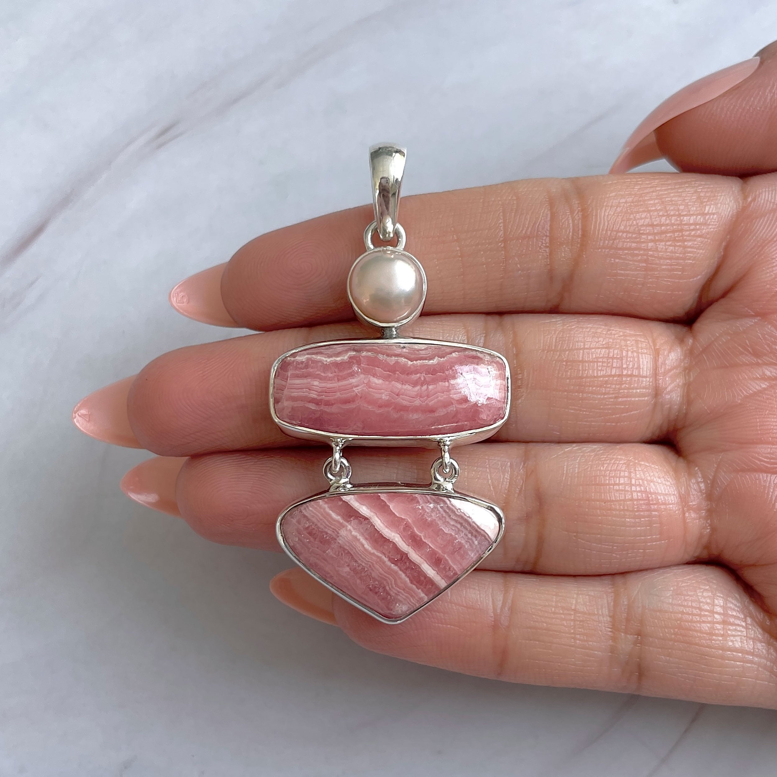 Rhodochrosite Pendant-(RDC-P-287.)