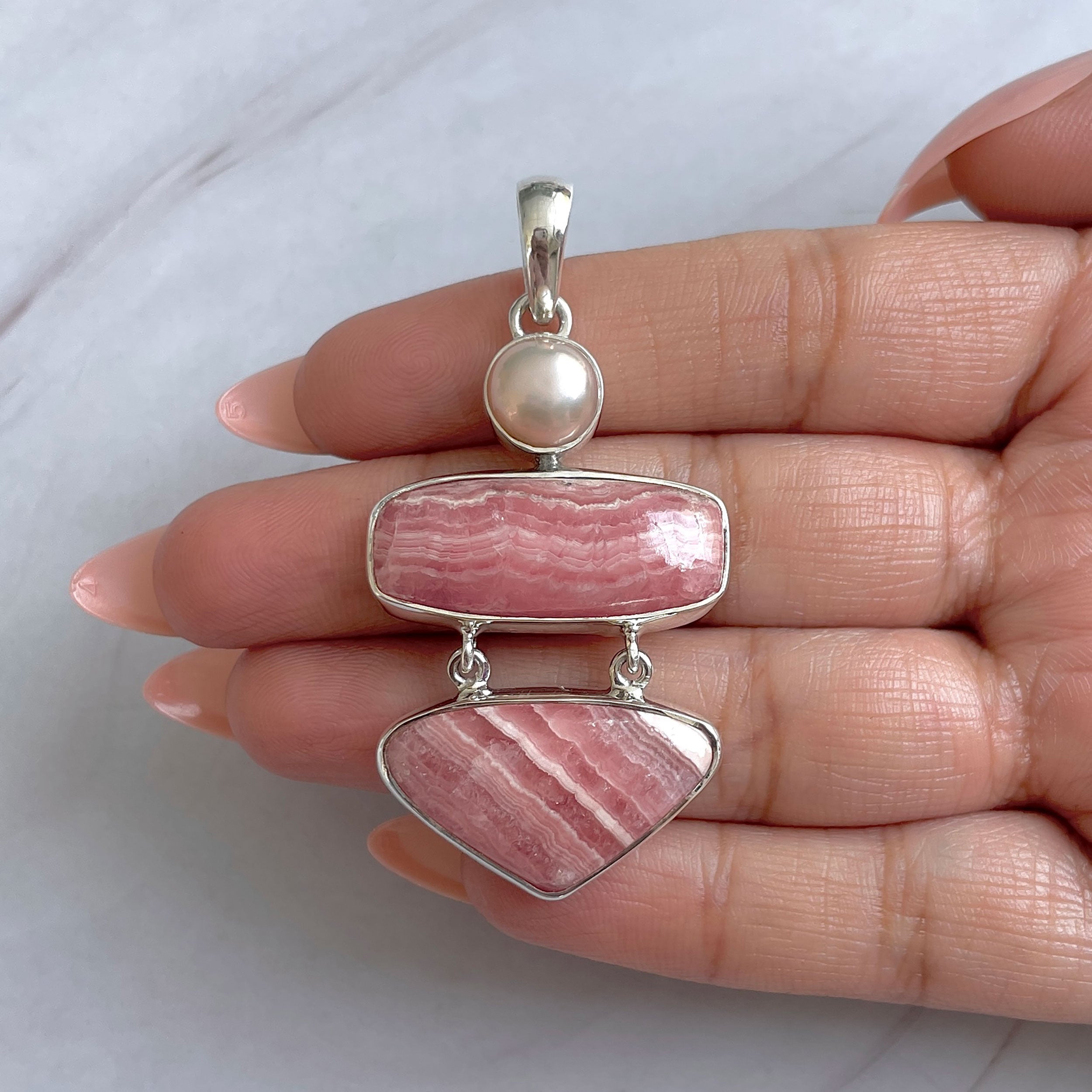 Rhodochrosite Pendant-(RDC-P-287.)