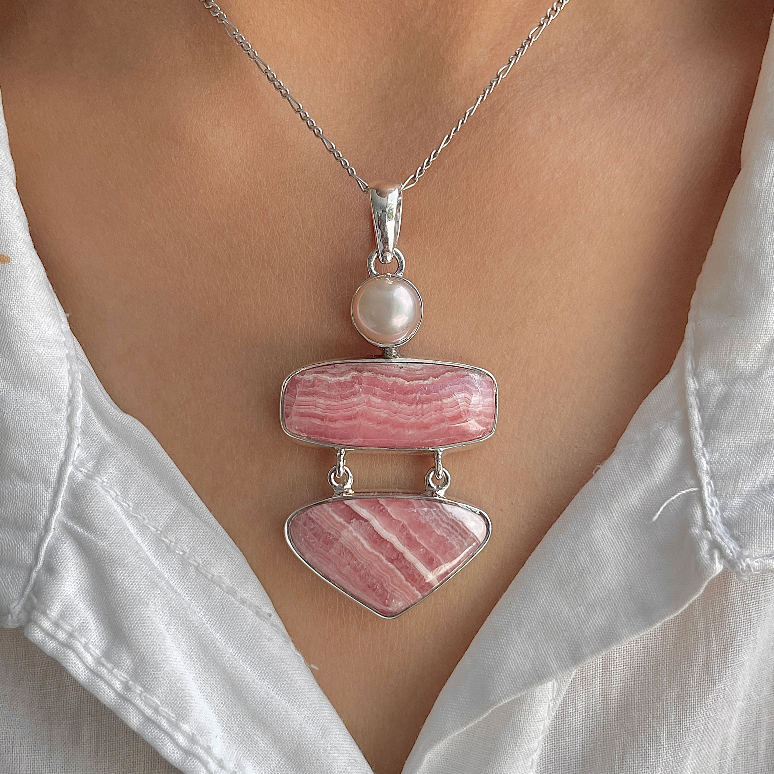 Rhodochrosite Pendant-(RDC-P-287.)