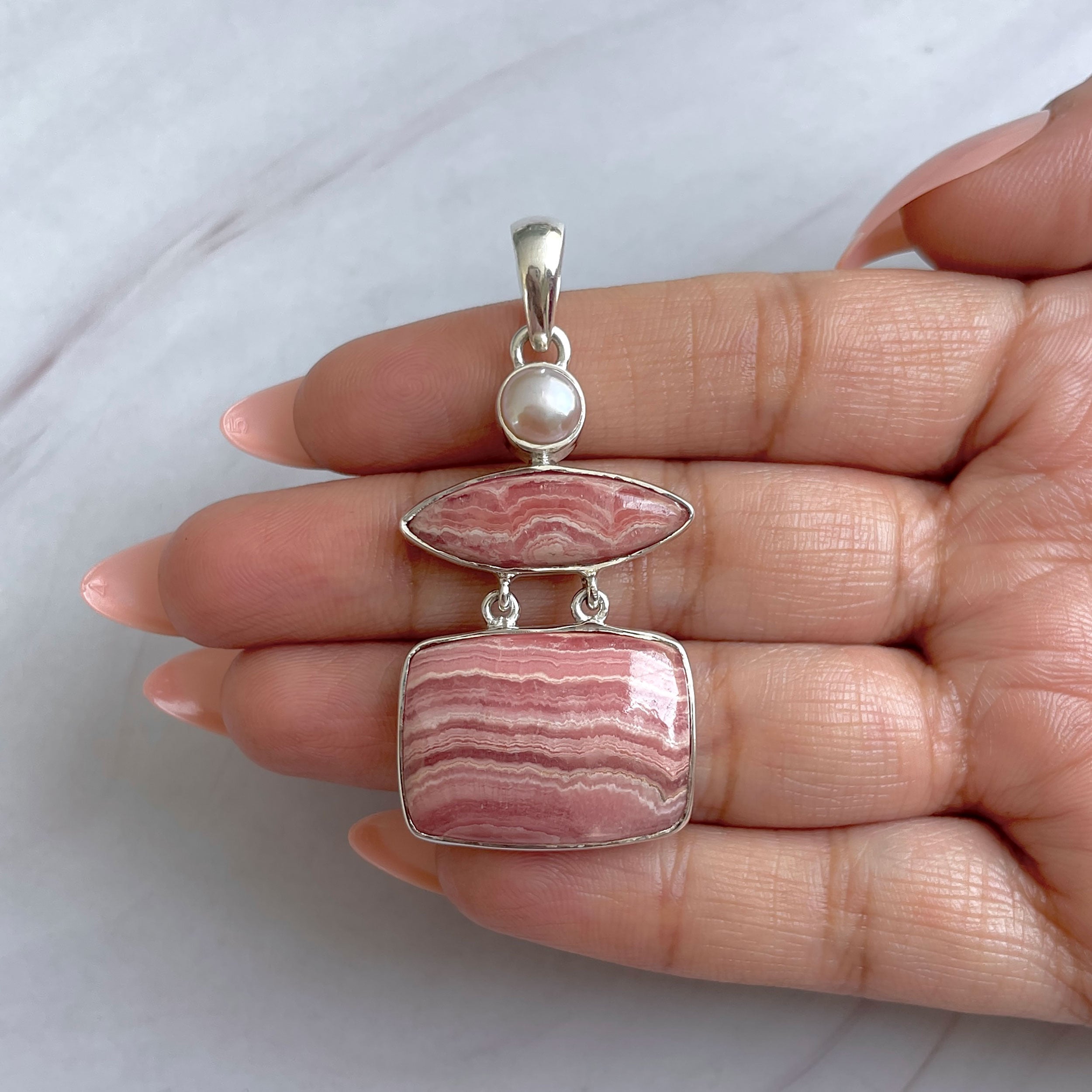 Rhodochrosite Pendant-(RDC-P-288.)