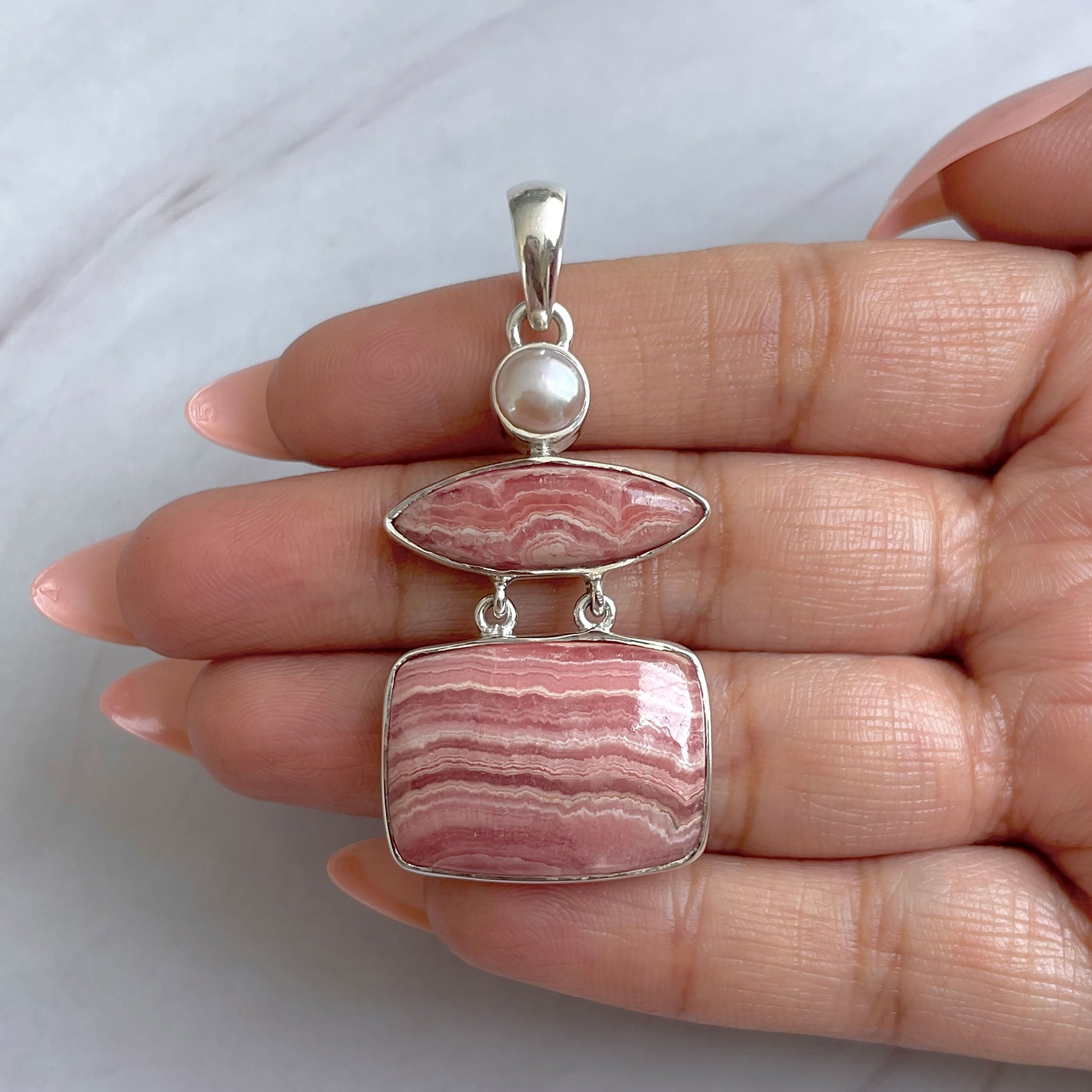 Rhodochrosite Pendant-(RDC-P-288.)