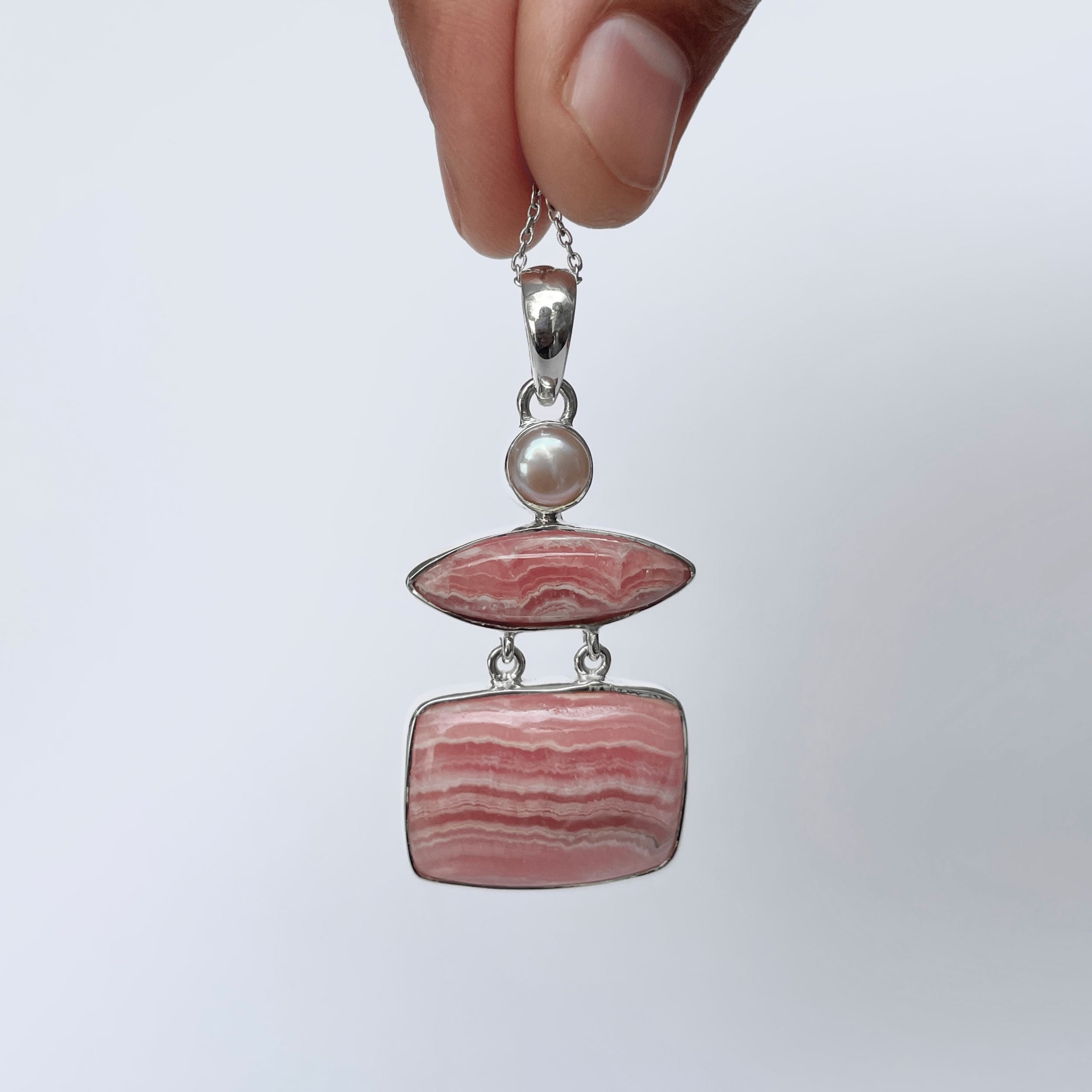 Rhodochrosite Pendant-(RDC-P-288.)