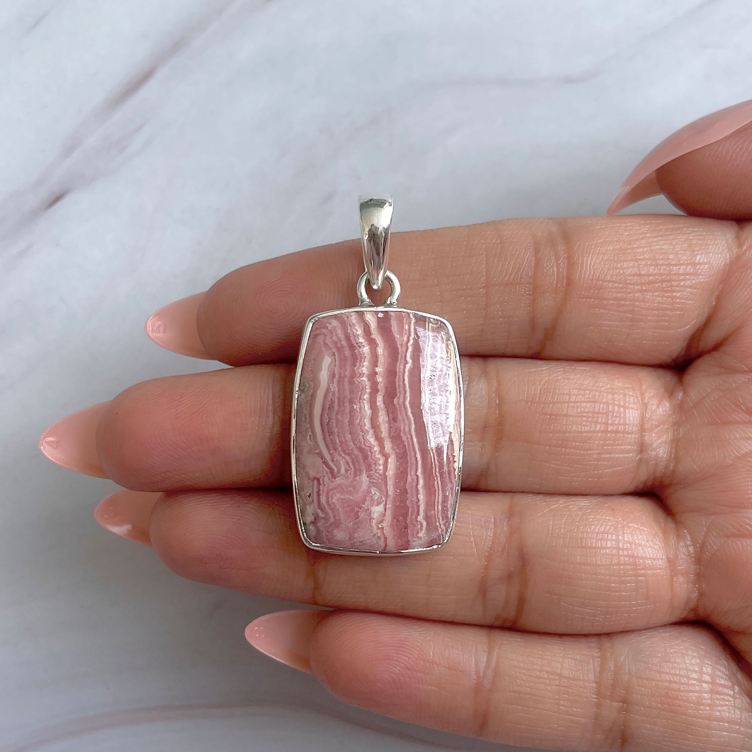Rhodochrosite Pendant-(RDC-P-289.)