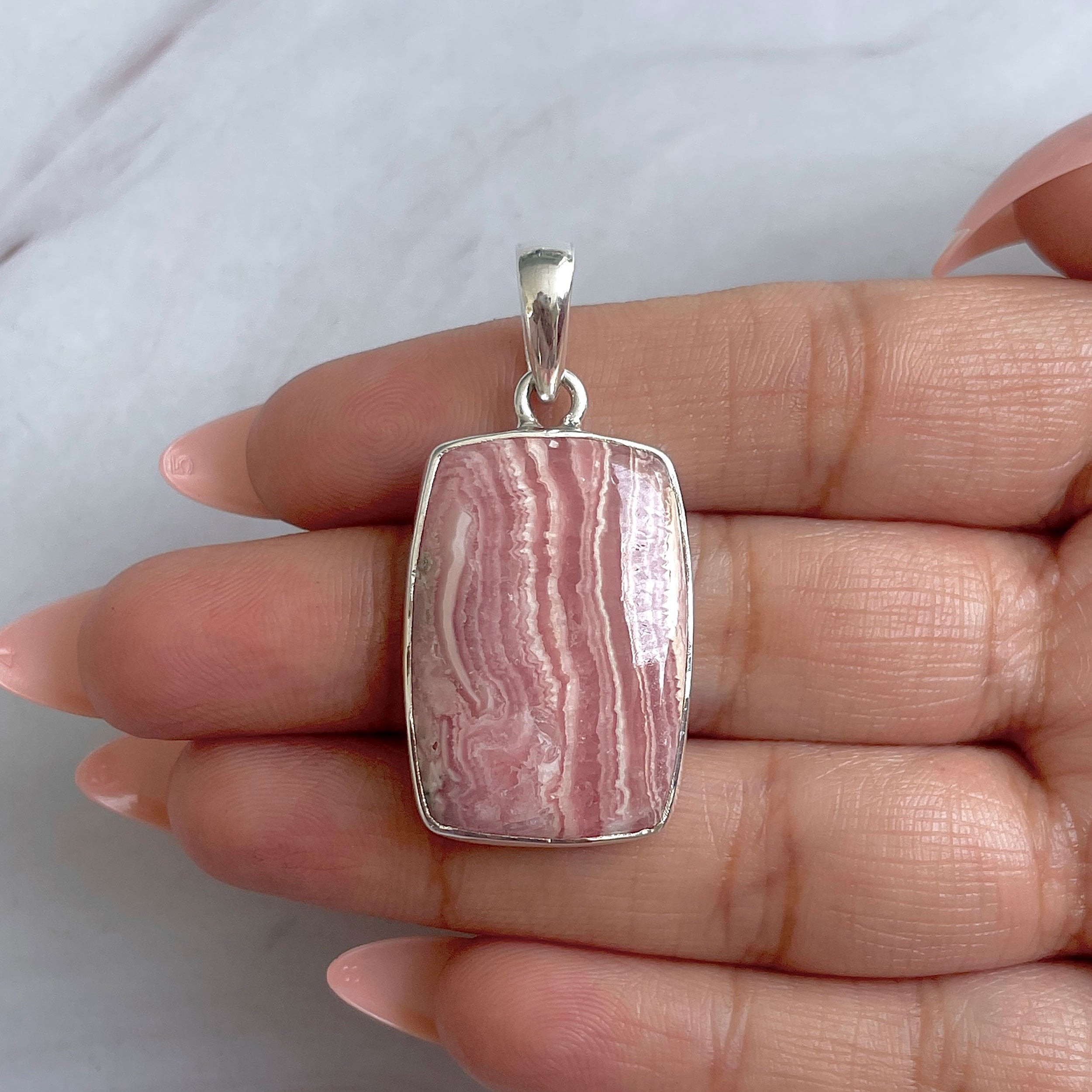Rhodochrosite Pendant-(RDC-P-289.)