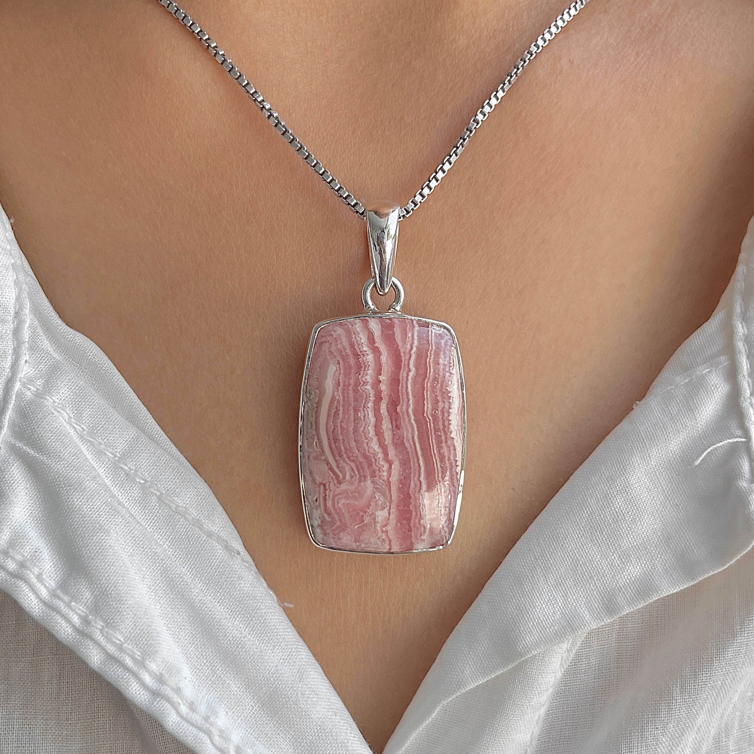 Rhodochrosite Pendant-(RDC-P-289.)