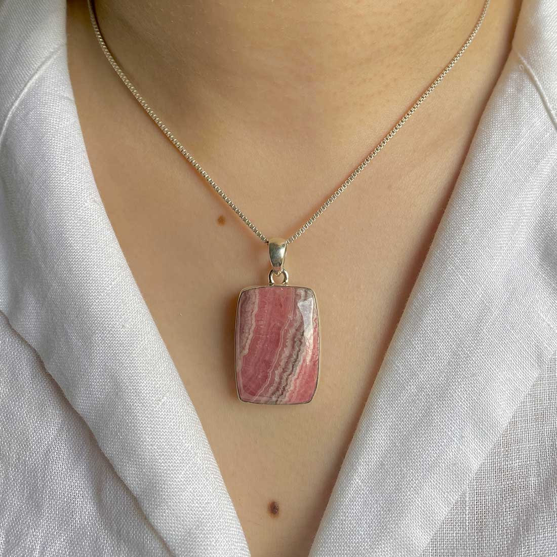 Rhodochrosite Pendant-(RDC-P-29.)