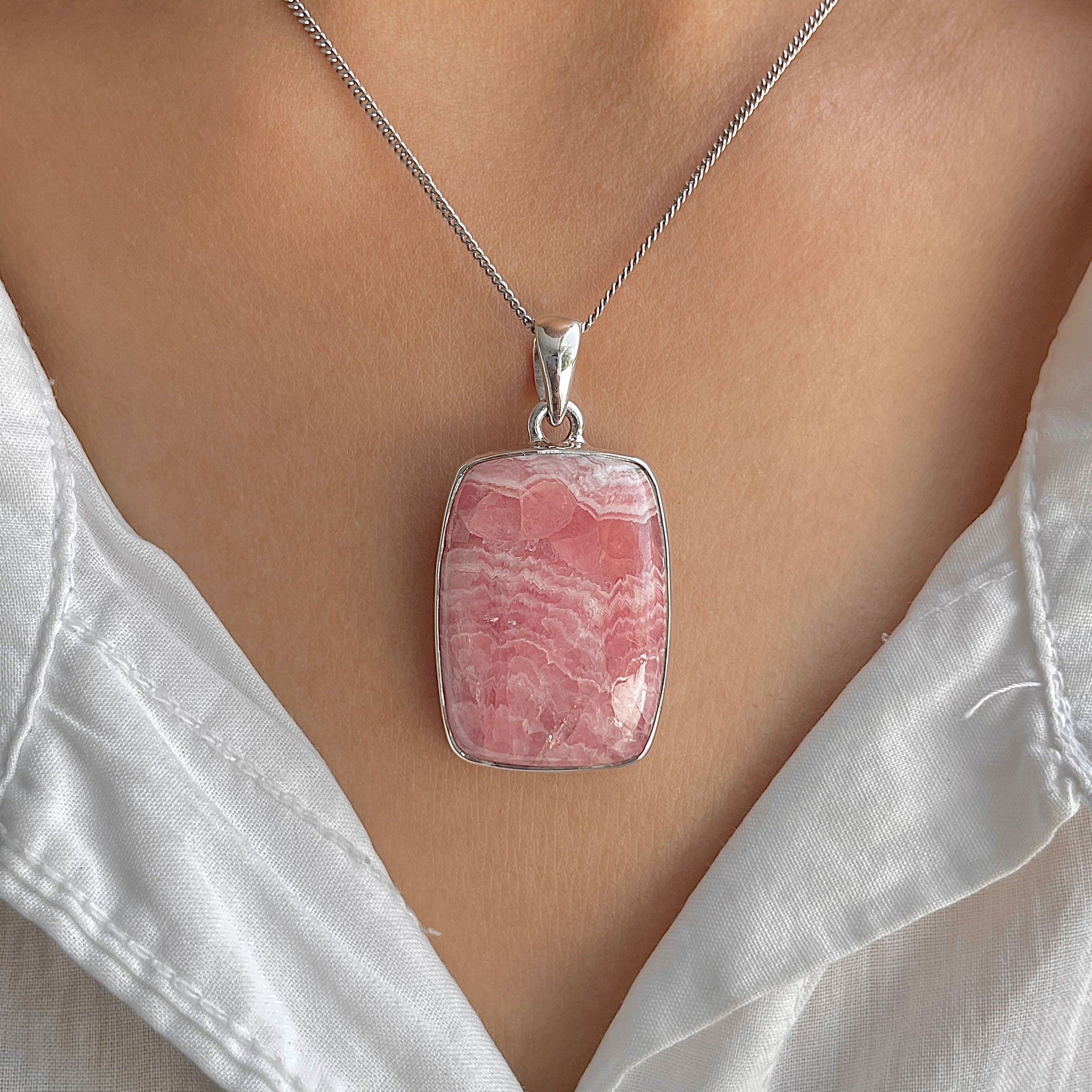 Rhodochrosite Pendant-(RDC-P-290.)