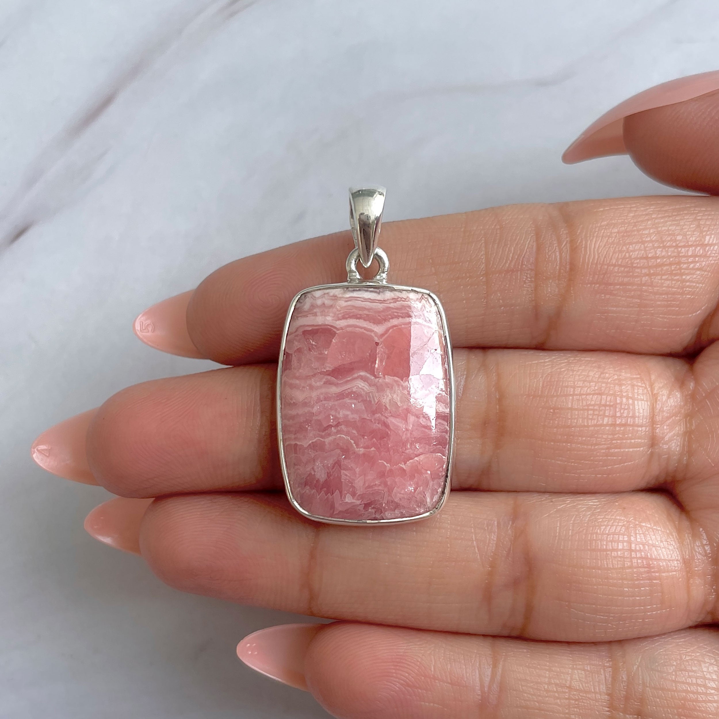 Rhodochrosite Pendant-(RDC-P-291.)