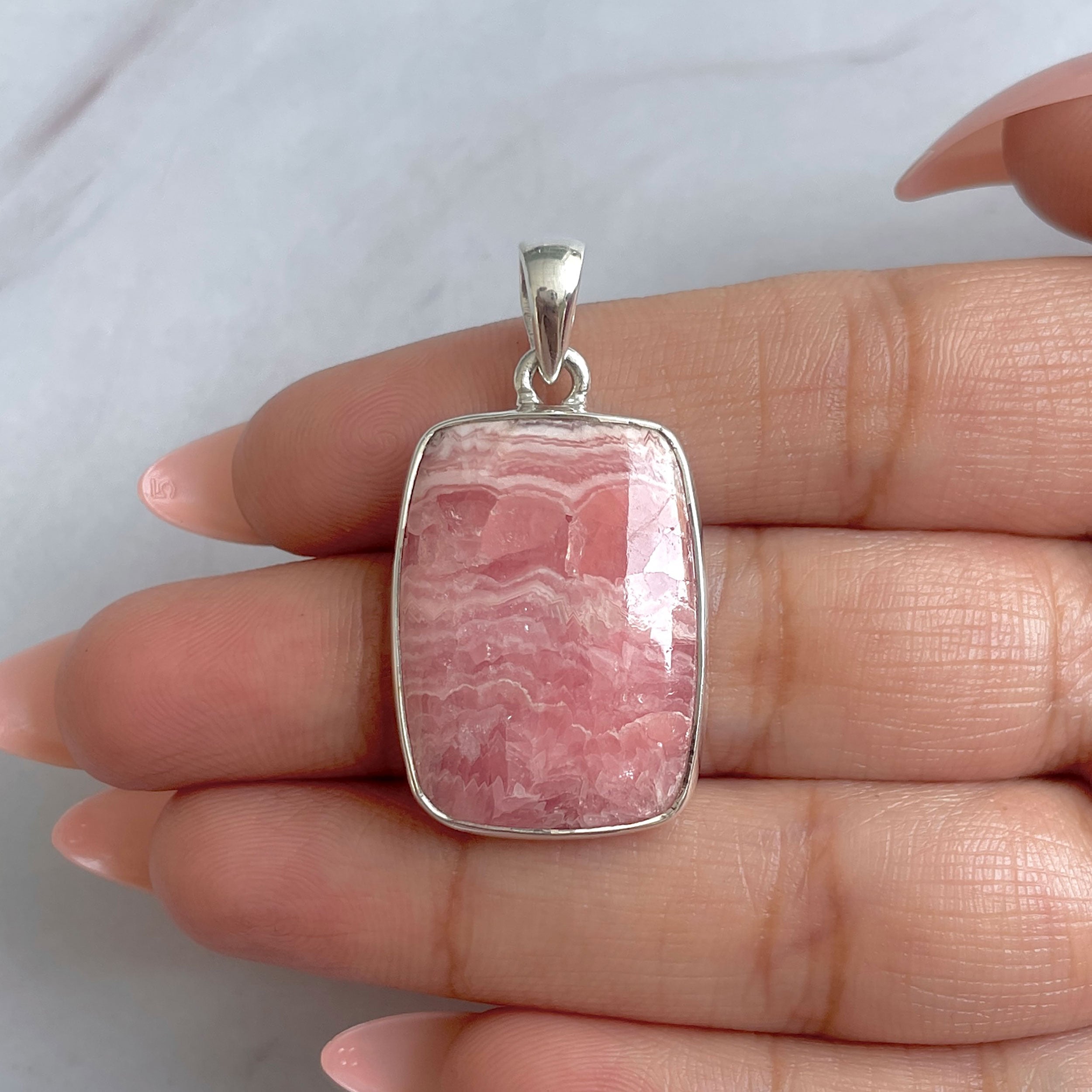 Rhodochrosite Pendant-(RDC-P-291.)