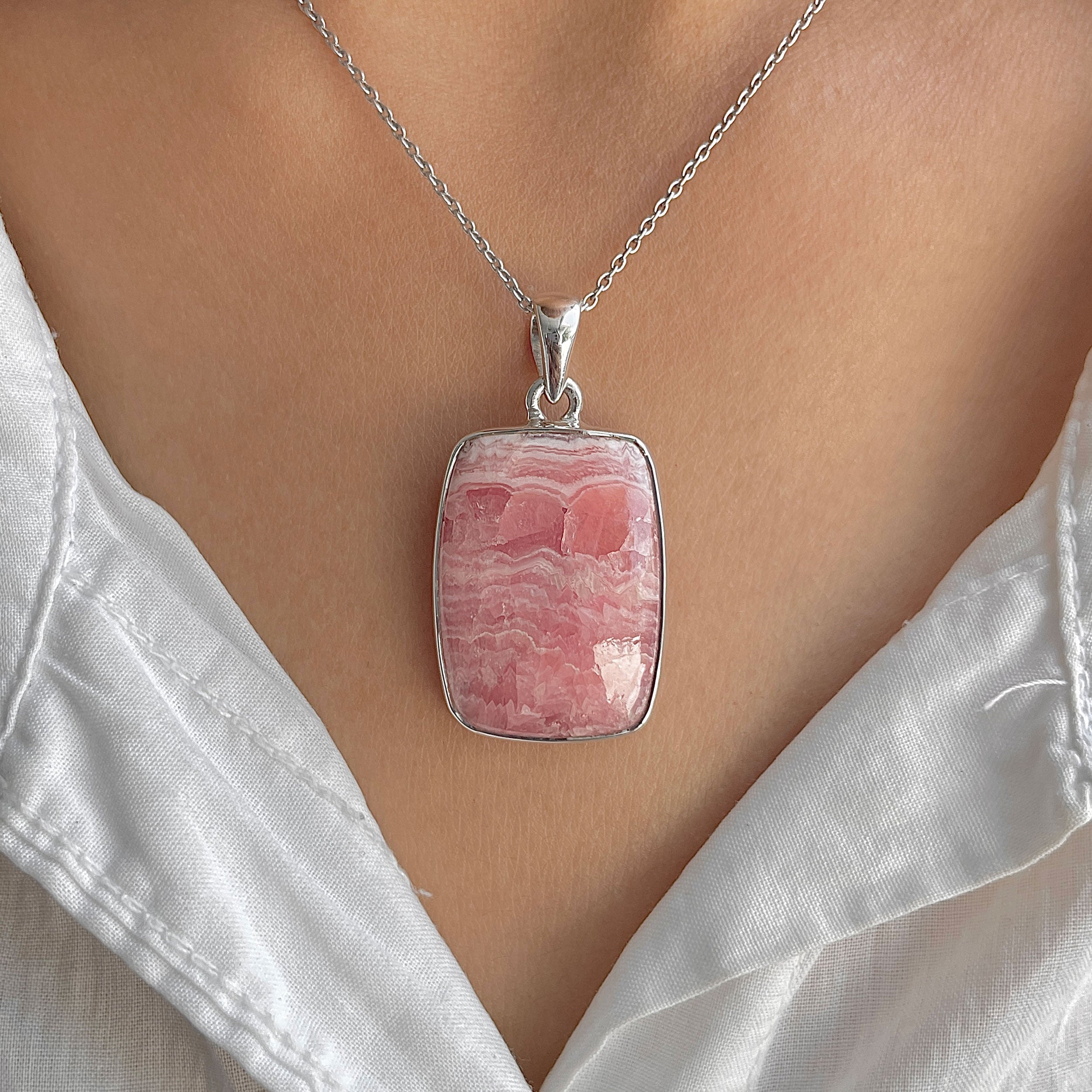 Rhodochrosite Pendant-(RDC-P-291.)
