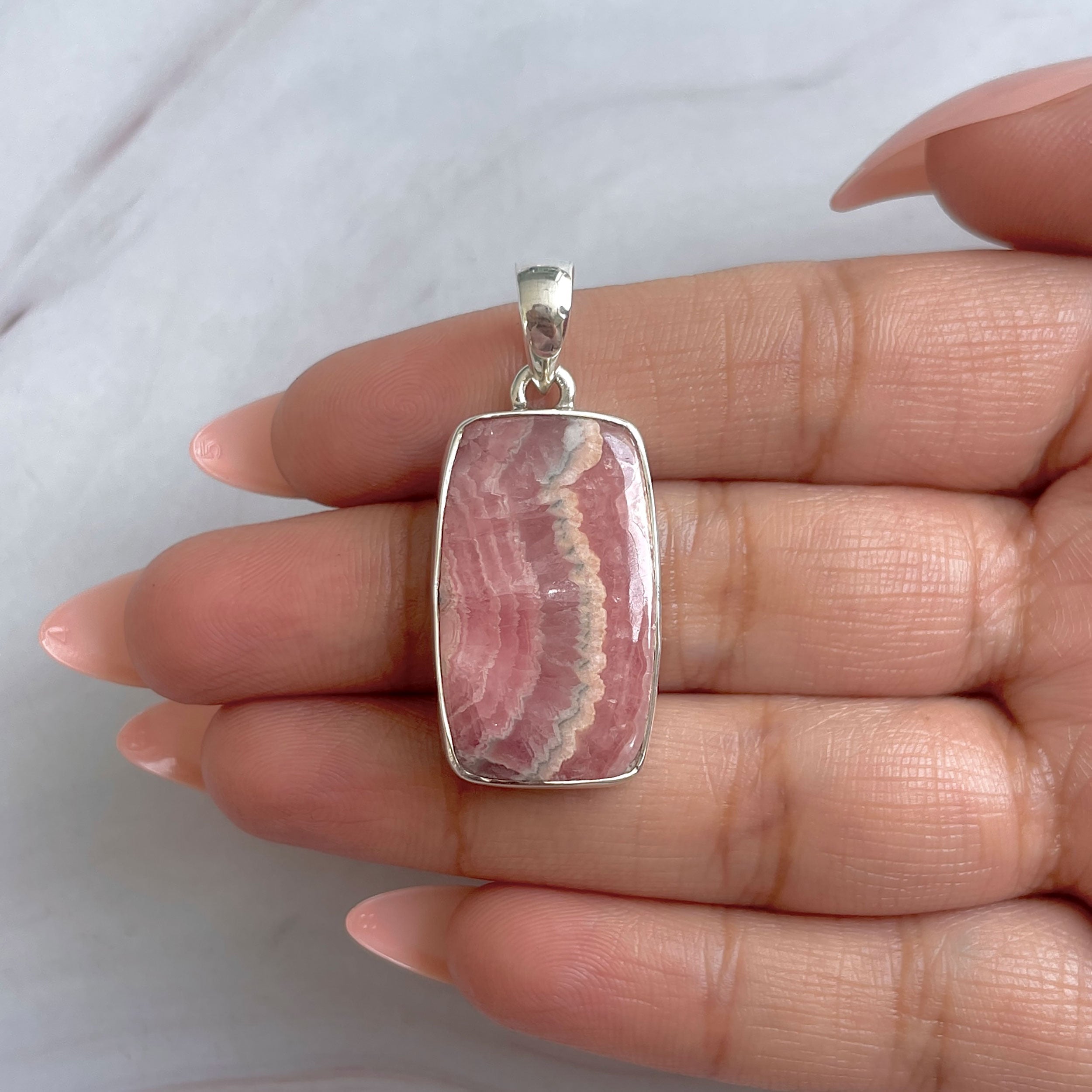 Rhodochrosite Pendant-(RDC-P-292.)
