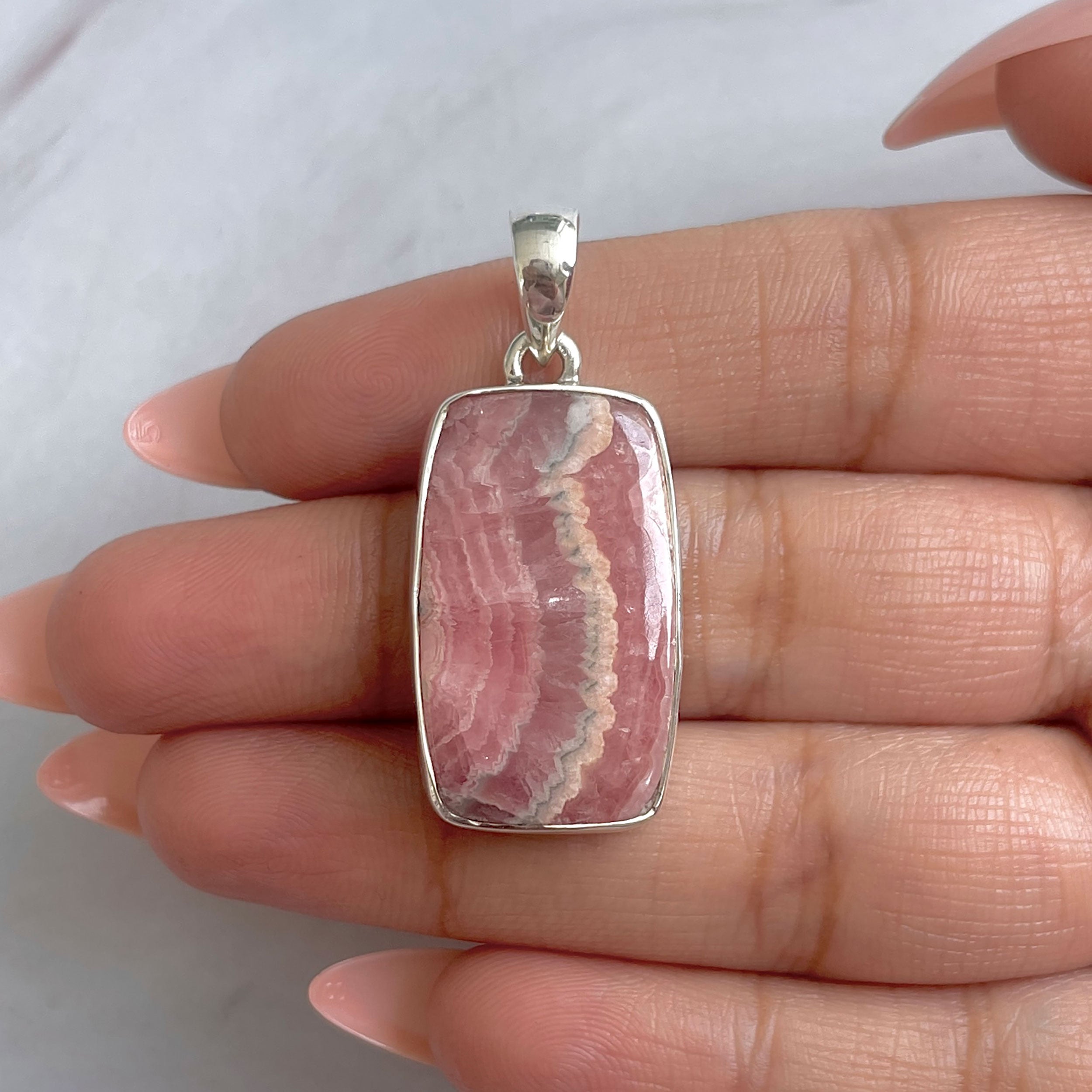 Rhodochrosite Pendant-(RDC-P-292.)