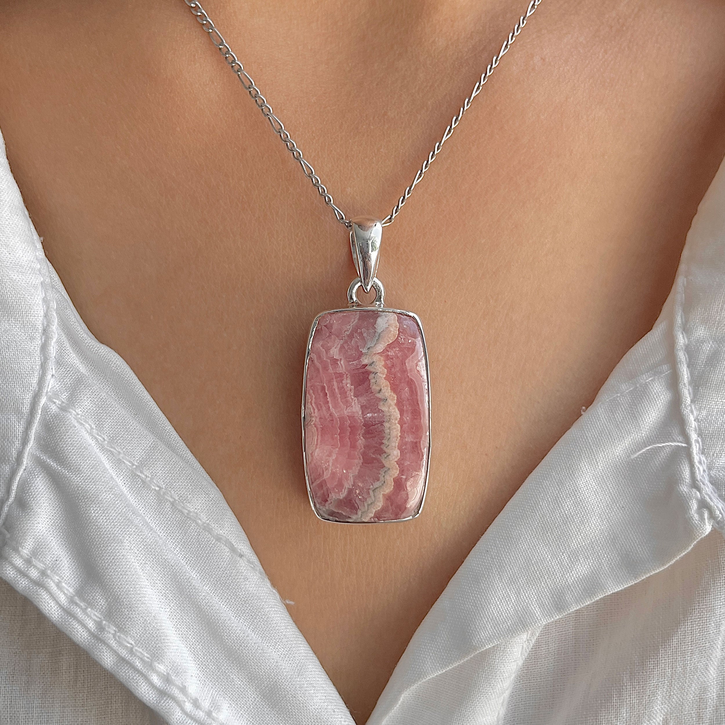 Rhodochrosite Pendant-(RDC-P-292.)