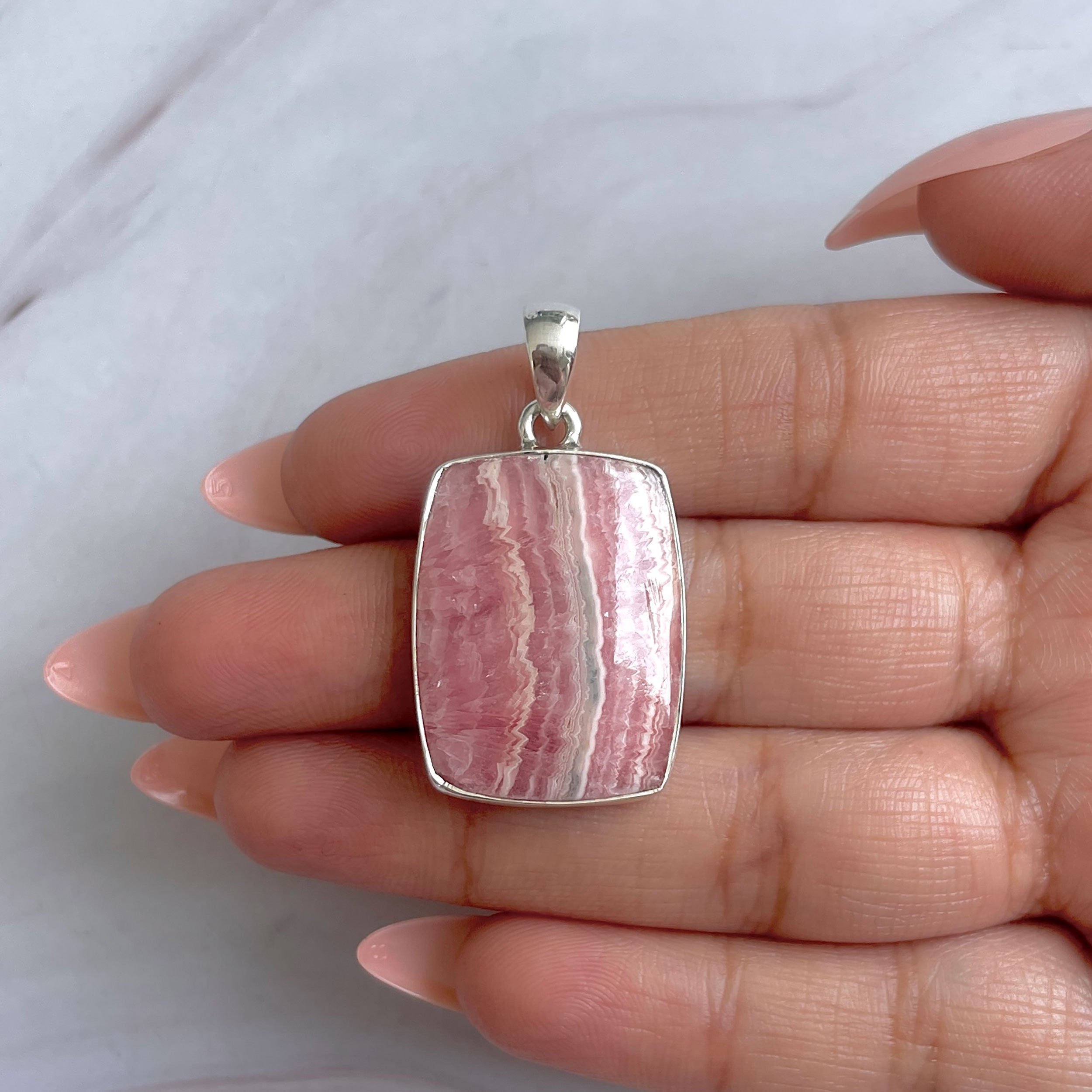 Rhodochrosite Pendant-(RDC-P-293.)