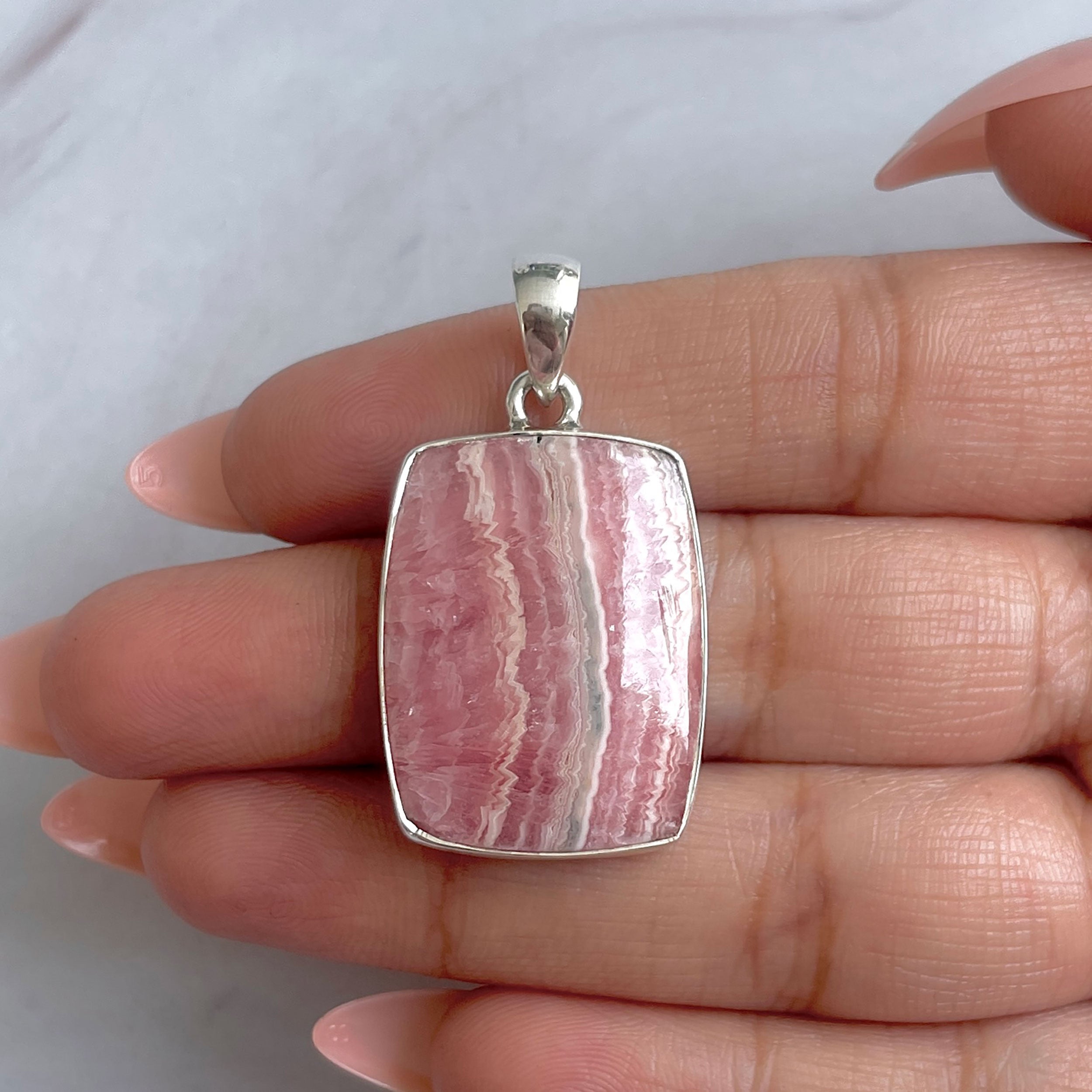 Rhodochrosite Pendant-(RDC-P-293.)