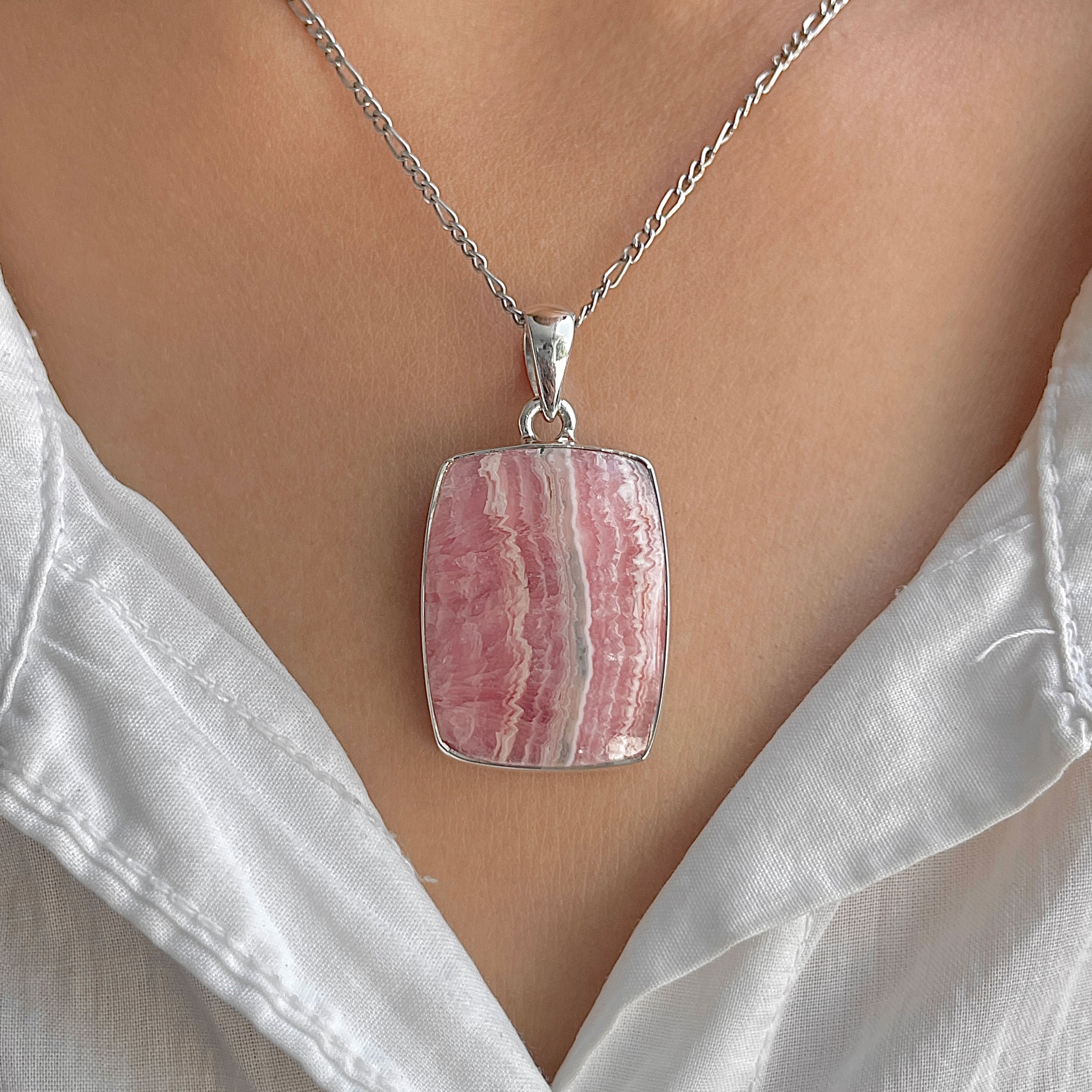 Rhodochrosite Pendant-(RDC-P-293.)