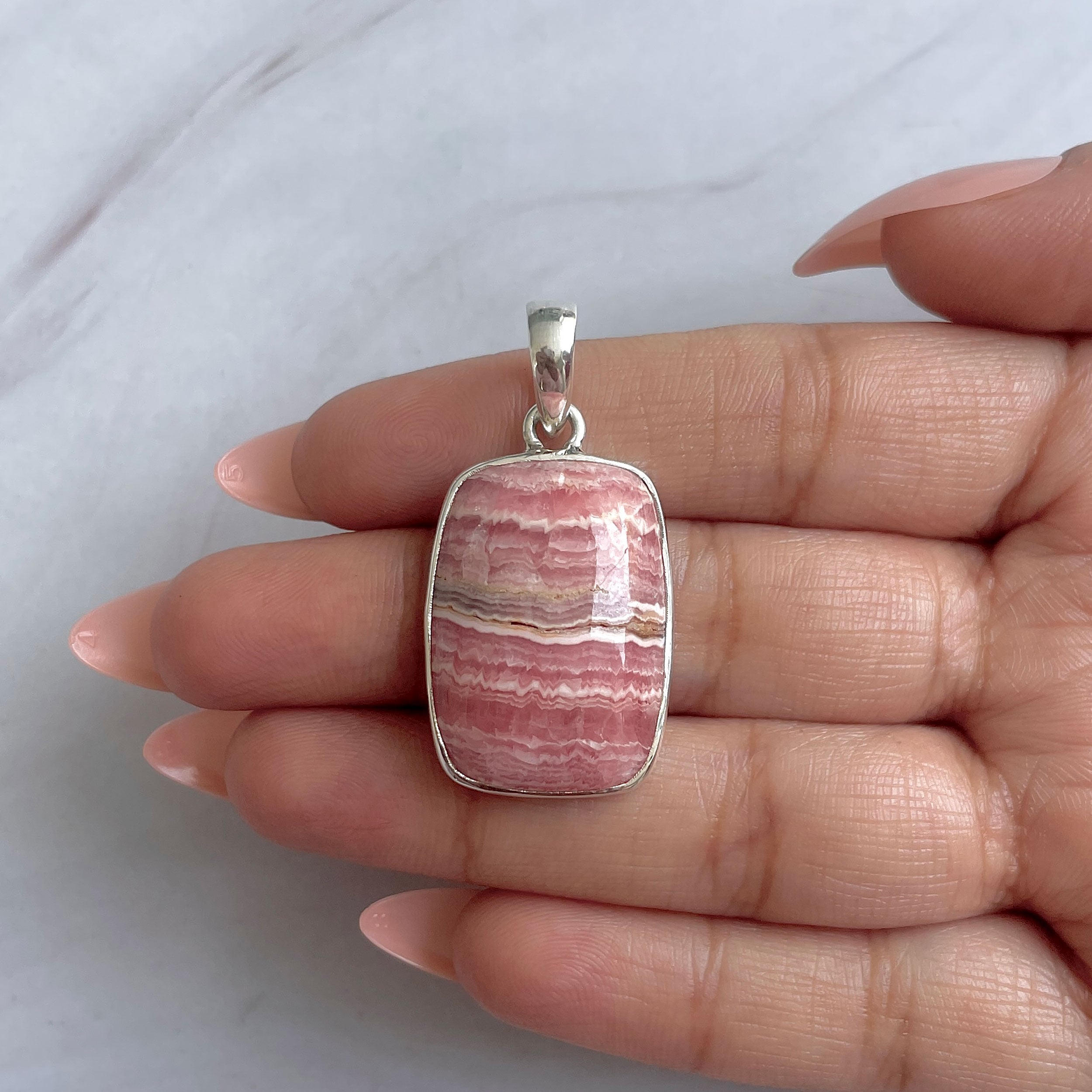 Rhodochrosite Pendant-(RDC-P-294.)