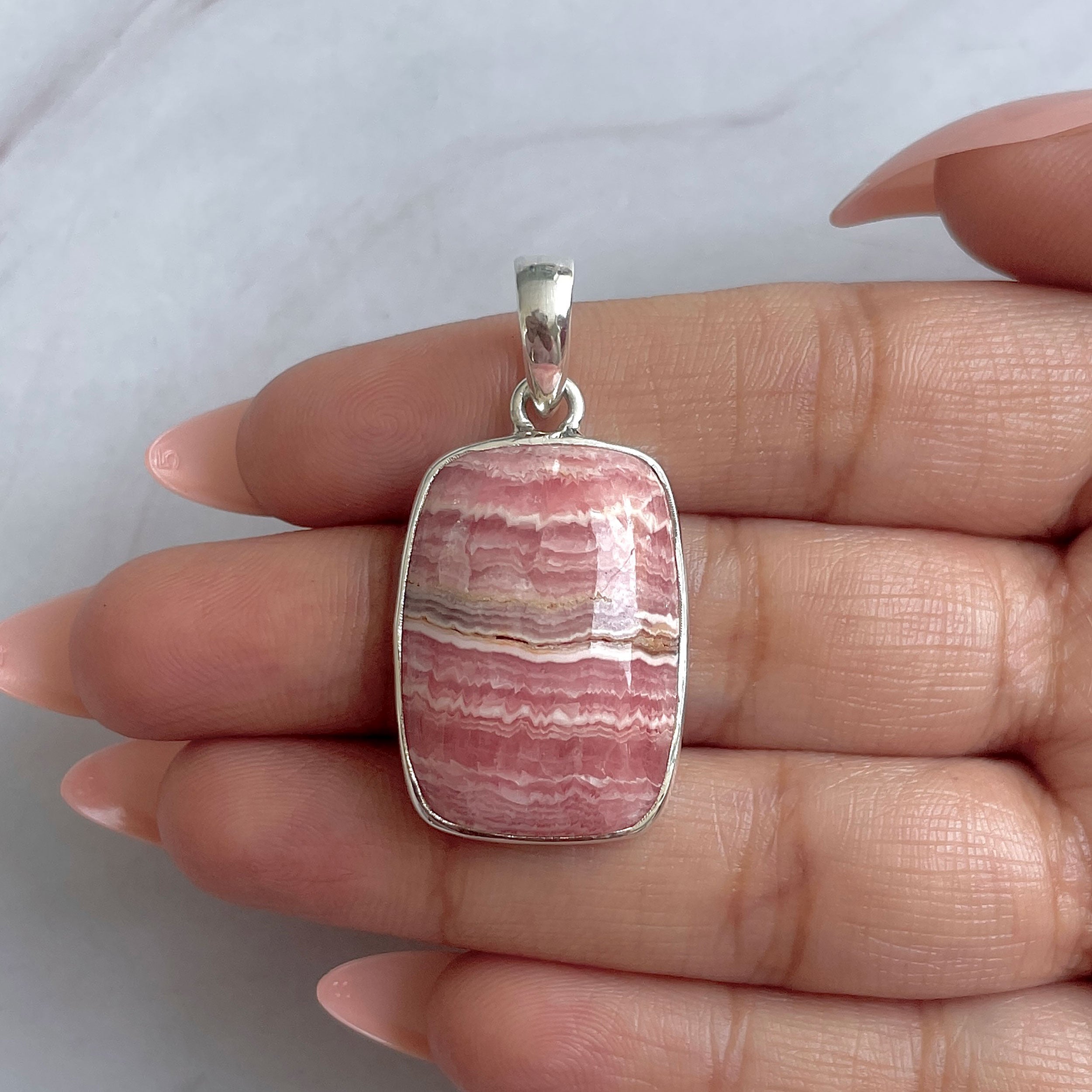 Rhodochrosite Pendant-(RDC-P-294.)