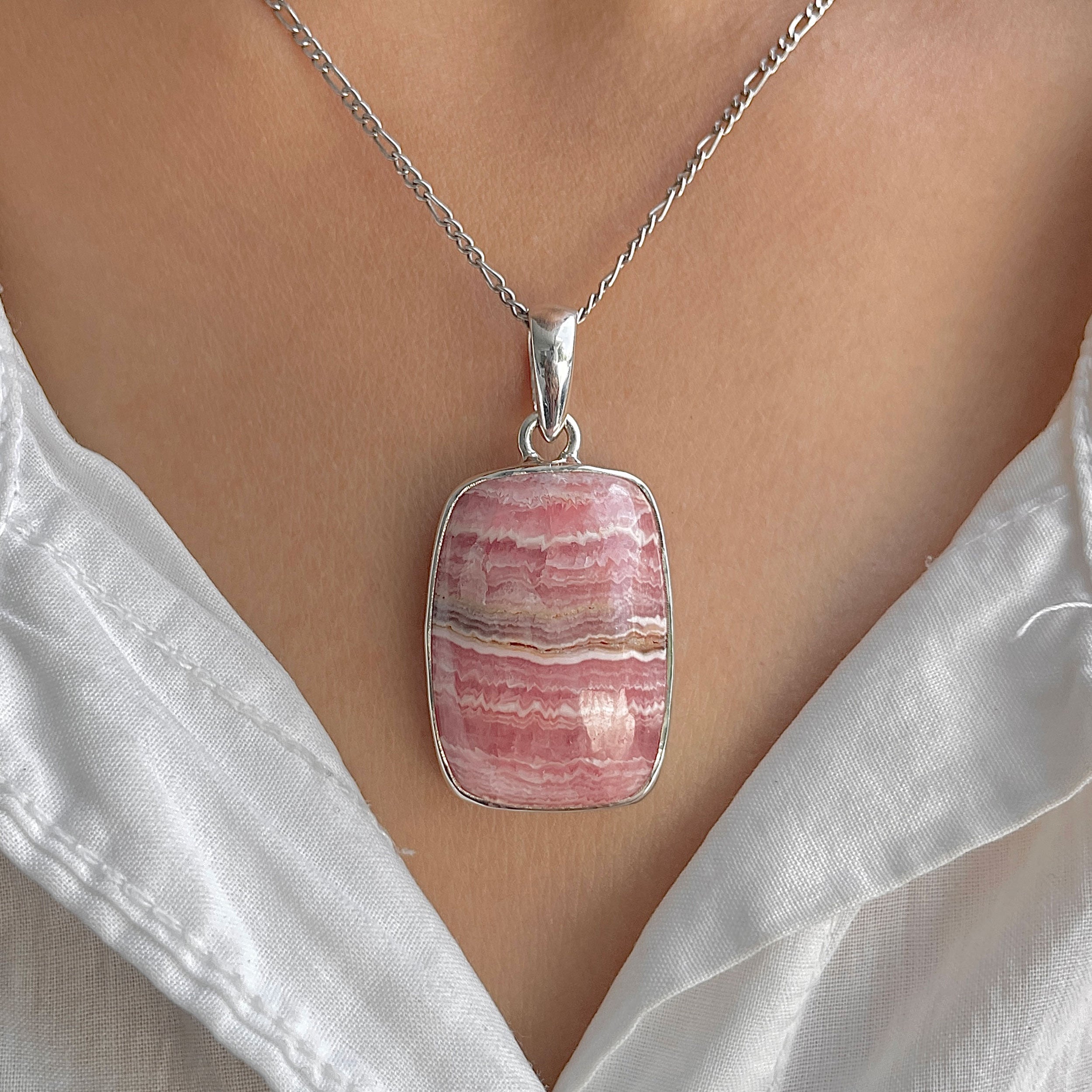Rhodochrosite Pendant-(RDC-P-294.)
