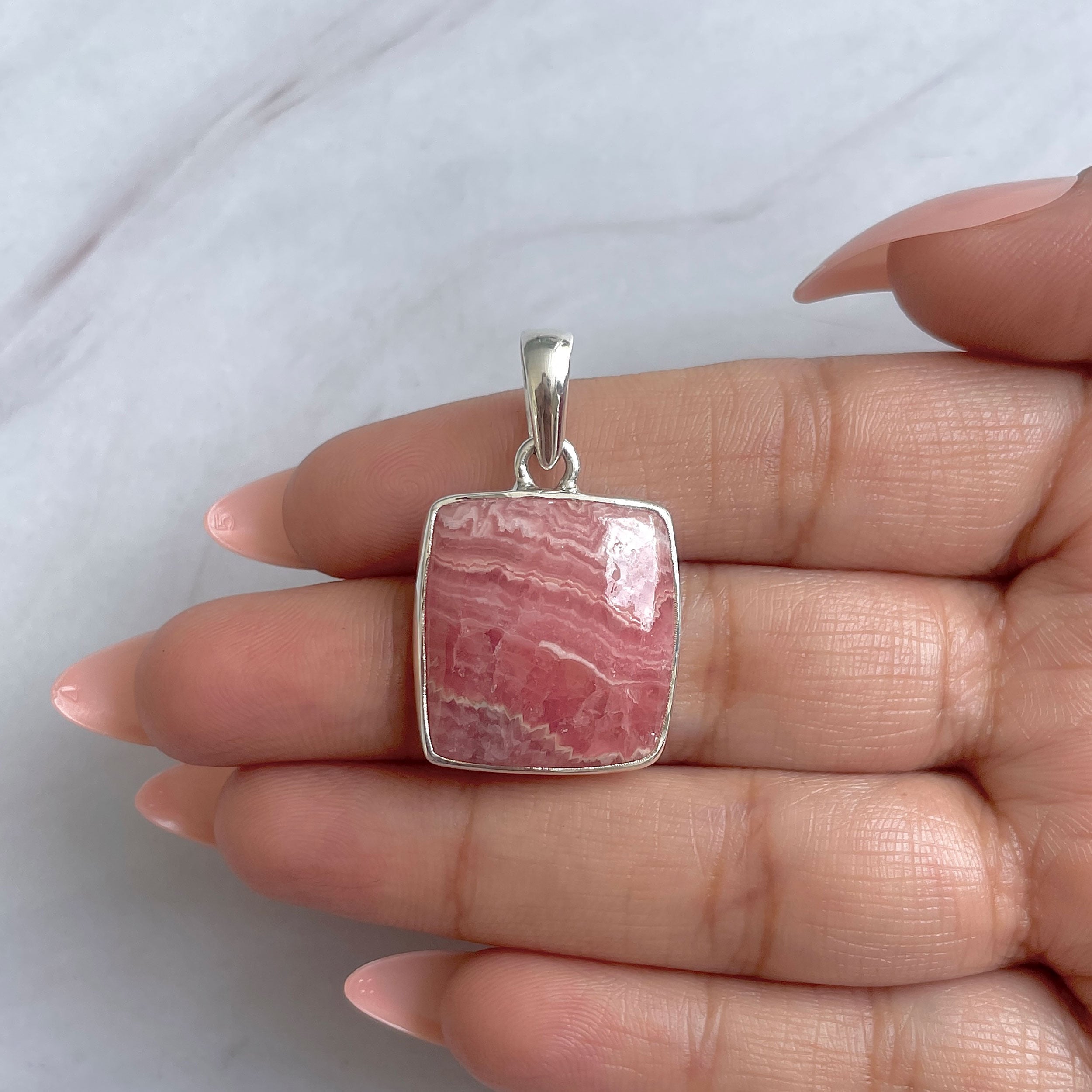 Rhodochrosite Pendant-(RDC-P-295.)