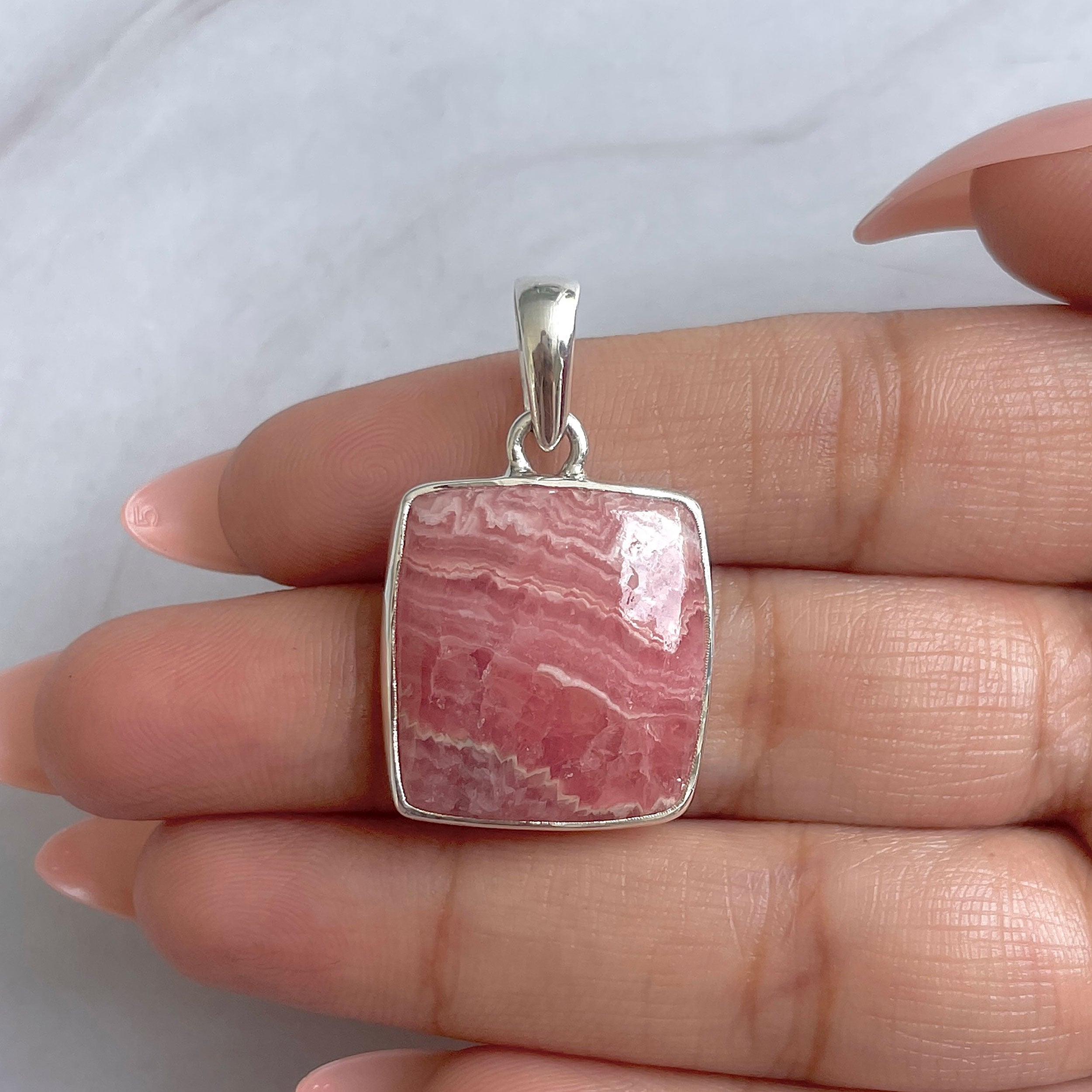 Rhodochrosite Pendant-(RDC-P-295.)