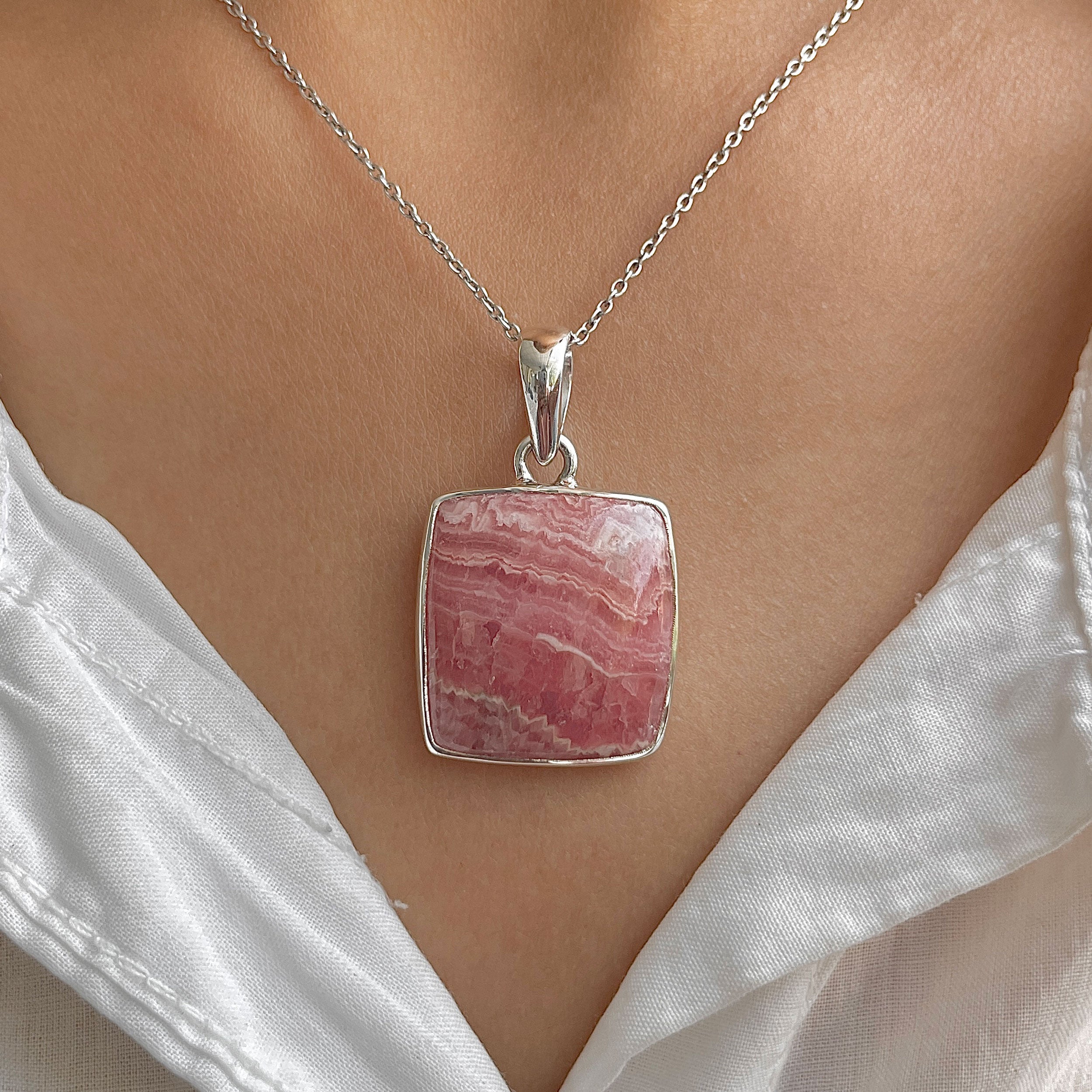 Rhodochrosite Pendant-(RDC-P-295.)