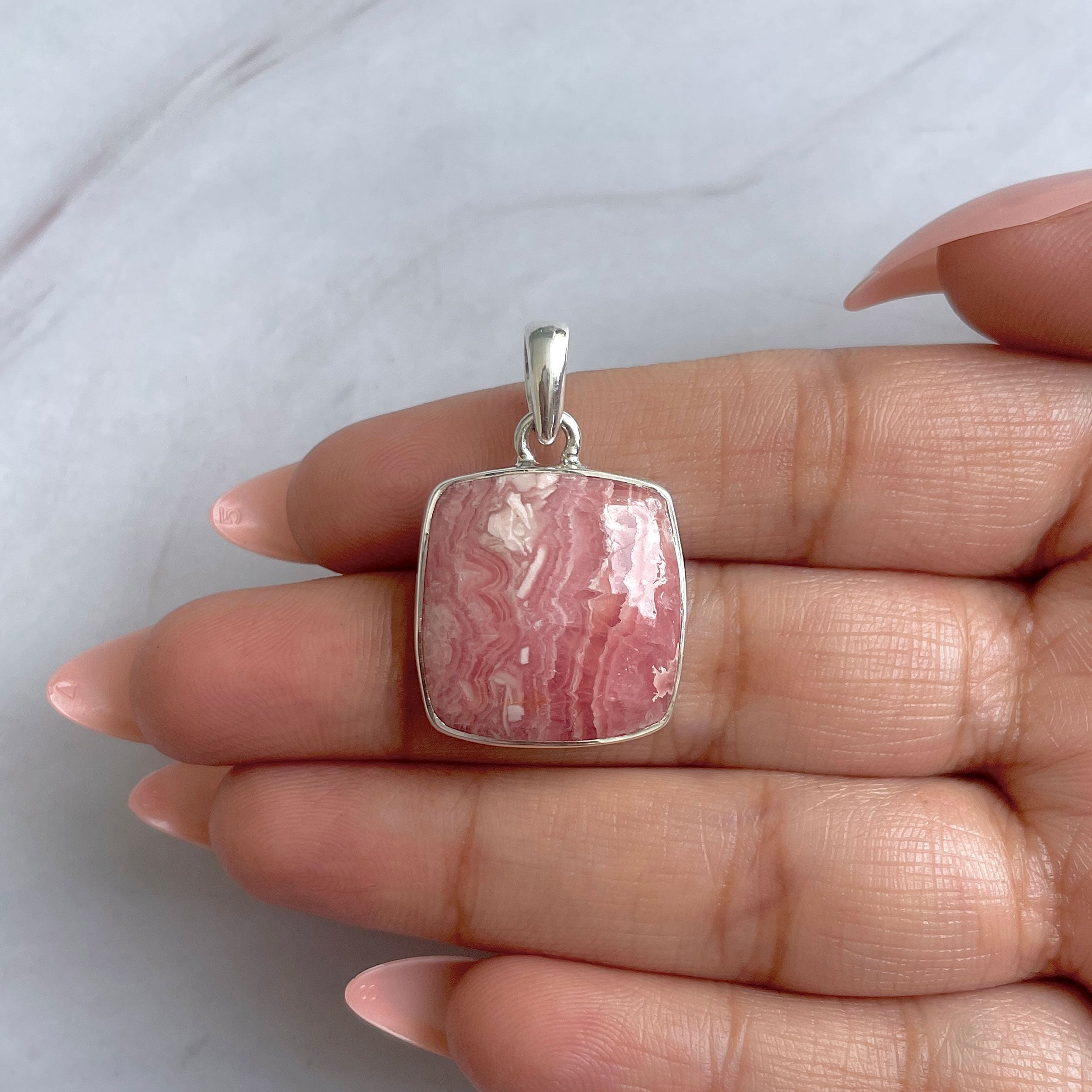 Rhodochrosite Pendant-(RDC-P-296.)