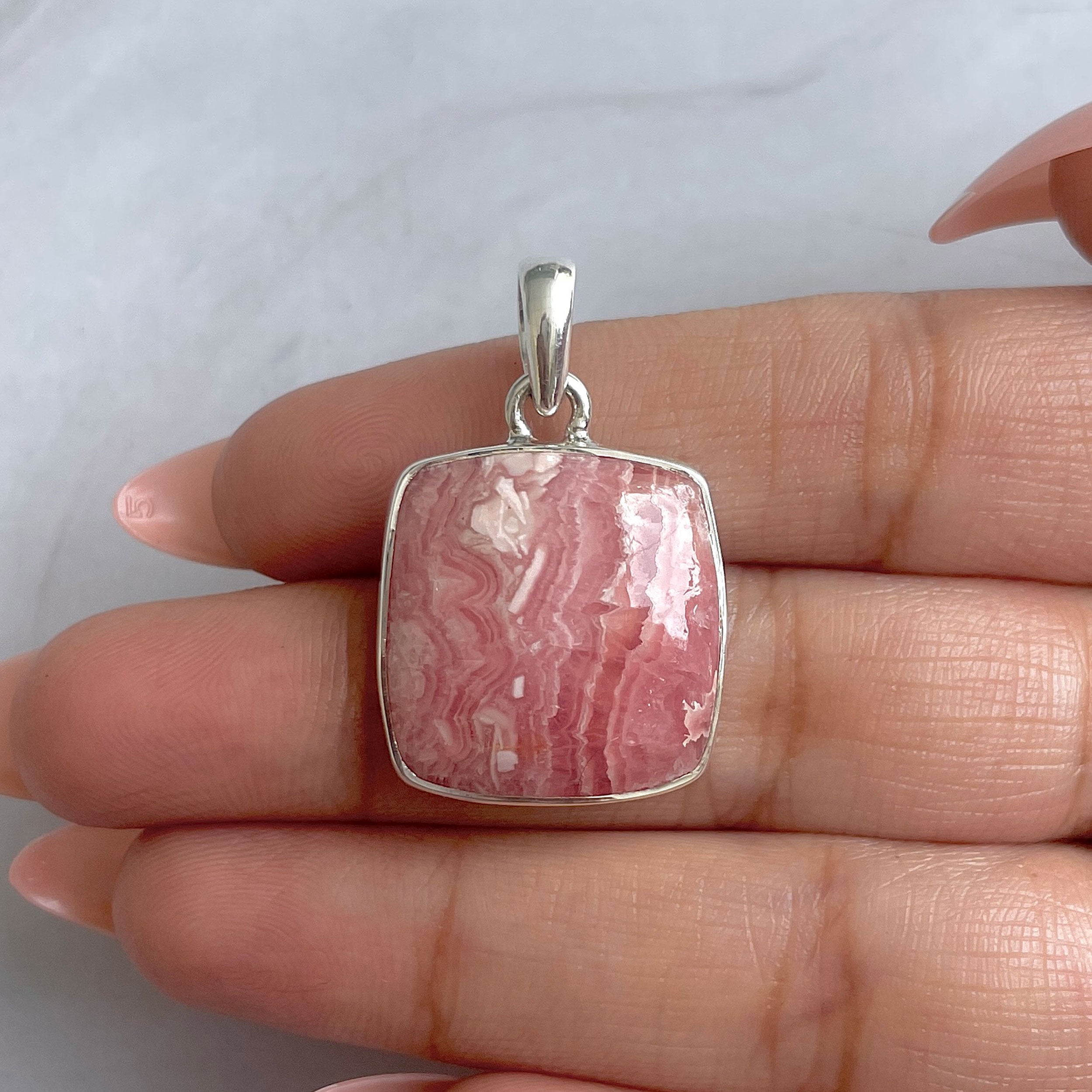 Rhodochrosite Pendant-(RDC-P-296.)